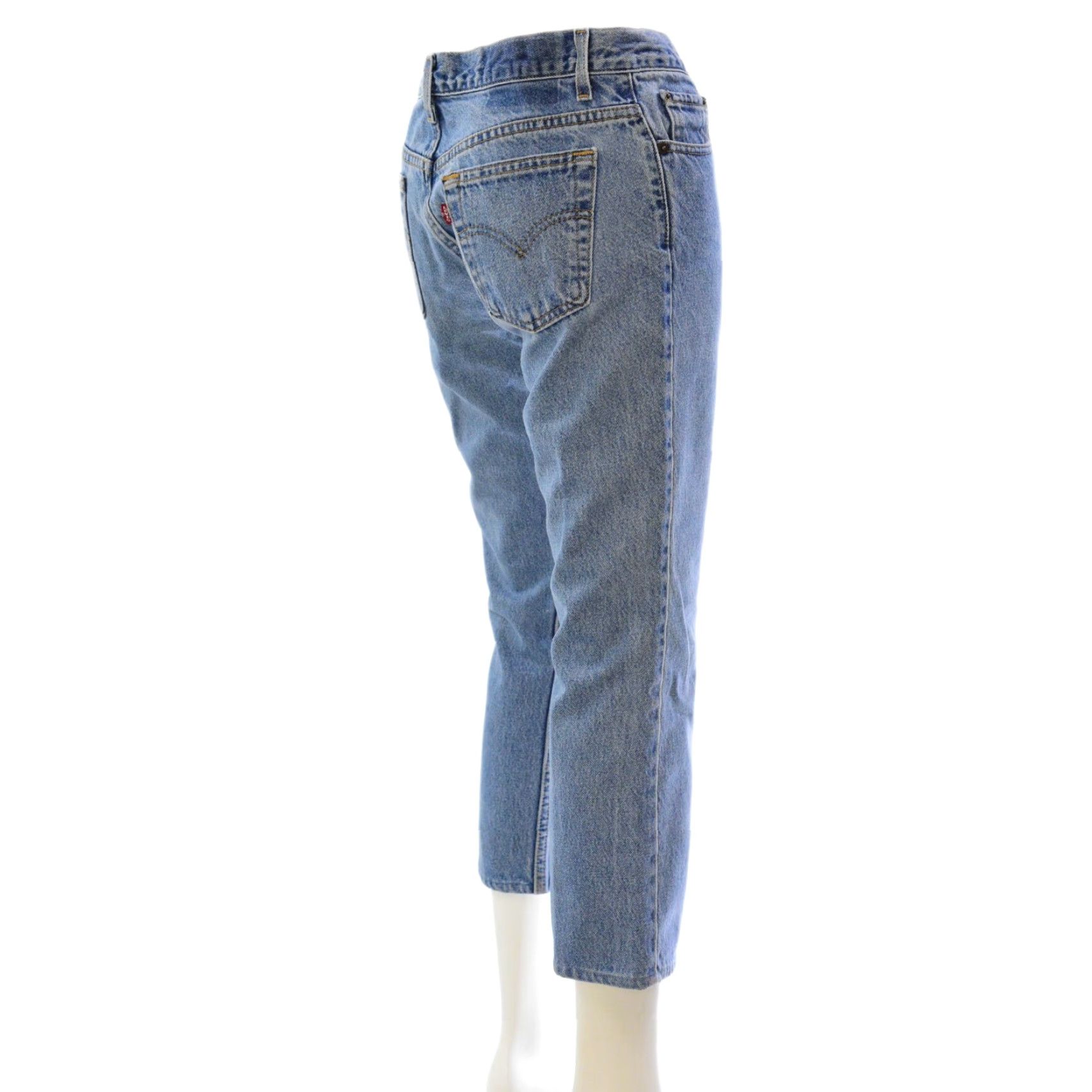 VINTAGE Levi's 505 Light Wash Straight Leg Ankle Jeans Womens