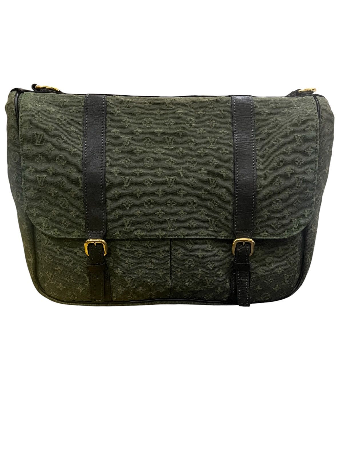 Louis Vuitton LOUIS VUITTON KHAKI MONOGRAM MINI LIN MAMAN BAG Size ONE SIZE - 1 Thumbnail