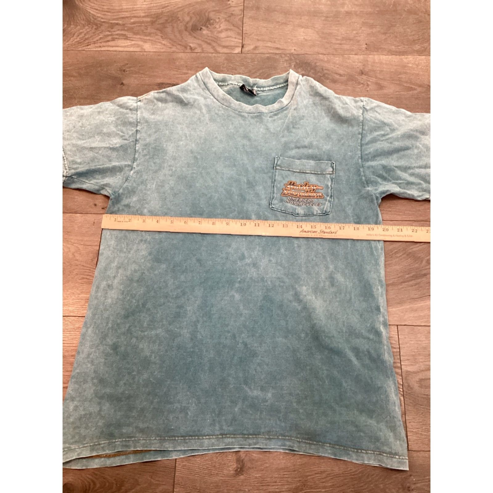 Harley Davidson Harley-Davidson Biker T-Shirt Men's Large Blue Crew Neck Short Sleeve Double-Sided American Motorcycles Size US L / EU 52-54 / 3 - 6 Thumbnail