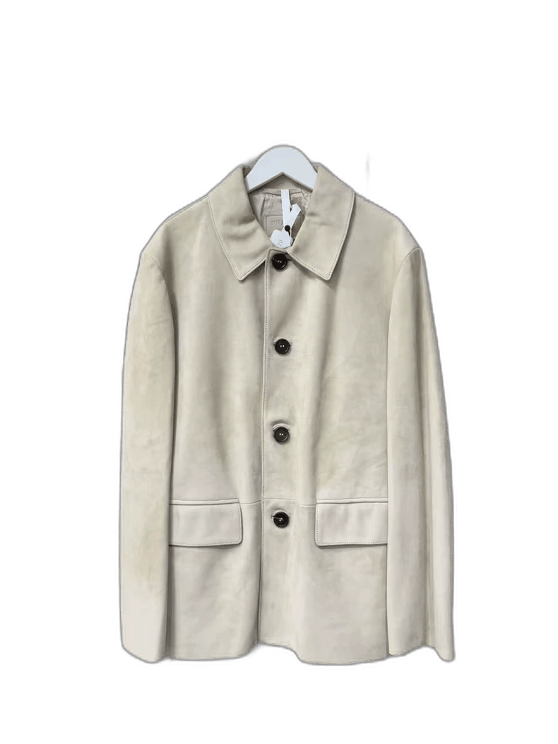 Prada Prada Beige Suede Jacket with Pockets Size US L / EU 52-54 / 3 - 1 Thumbnail