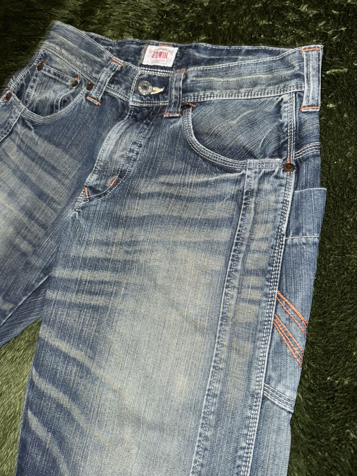 Edwin [32] EDWIN Japan Panel Detail Triple-Stitch Denim Pants Size US 32 / EU 48 - 6 Thumbnail