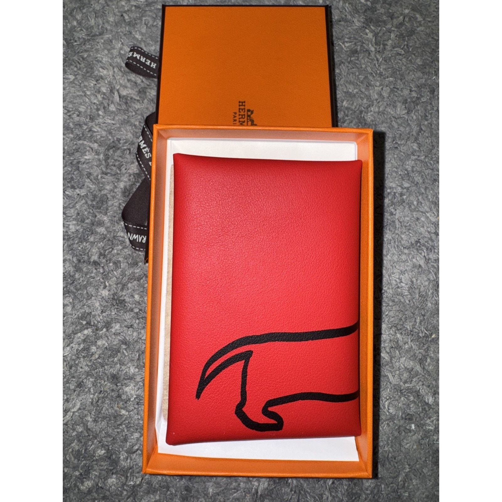 Hermes Hermes Wallet Dachshund Dog Rouge De Coeur Red Card Holder Size ONE SIZE - 7 Thumbnail