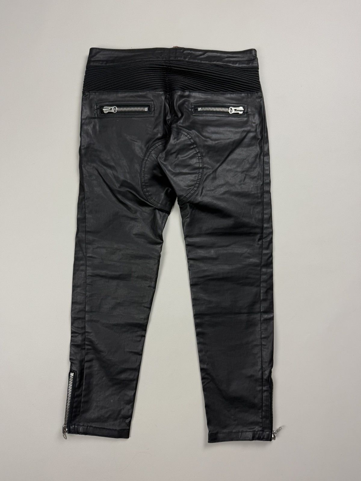 Isabel Marant Isabel Marant Pour H&M Coated Denim Biker Cropped Jeans Size 27" / US 4 / IT 40 - 17 Thumbnail