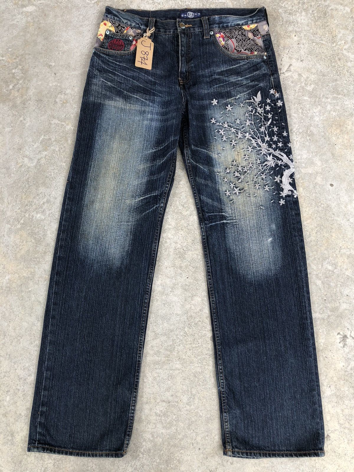 Japanese Brand Japanese Buden Embroidered Jeans Distressed Denim Size US 34 / EU 50 - 2 Thumbnail