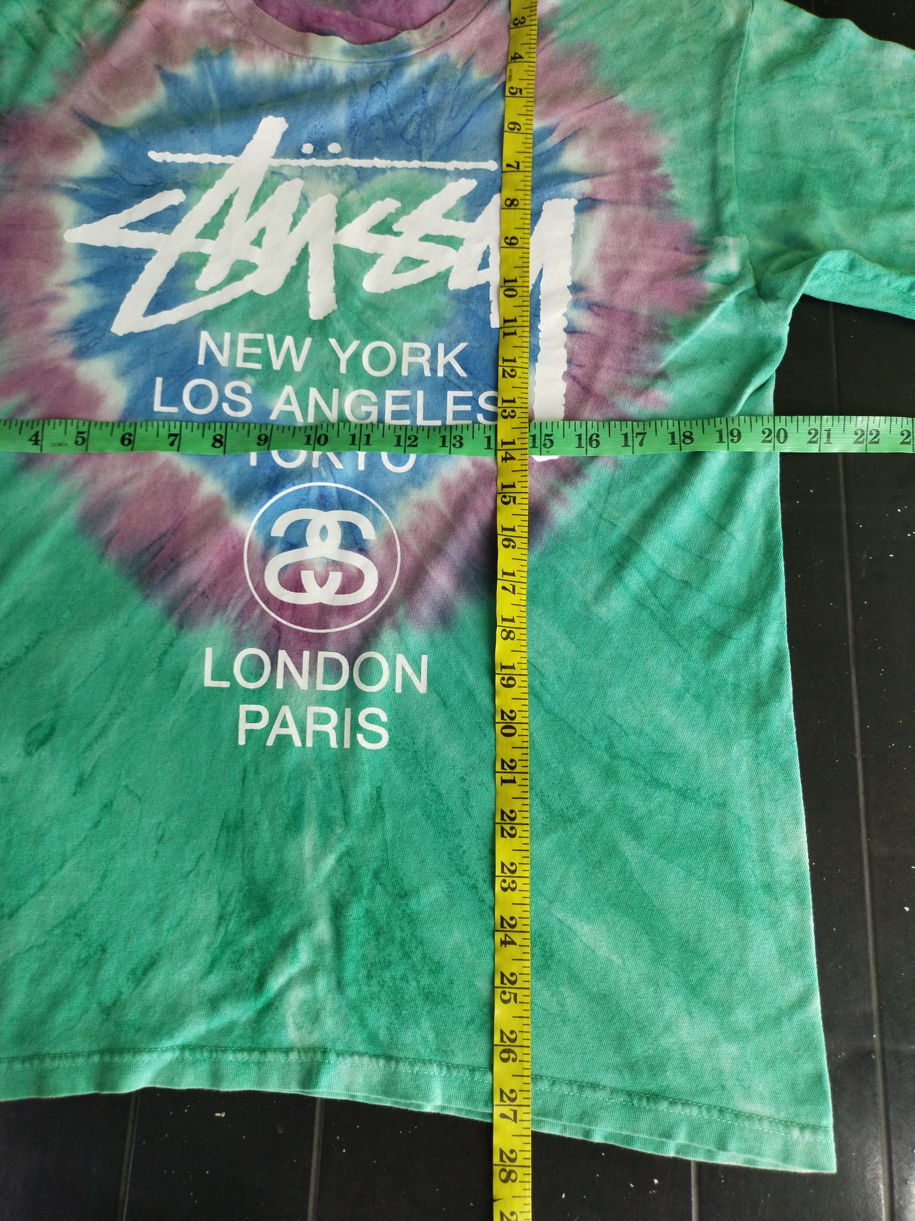 Stussy × Vintage Vintage Stussy Tour Tie Dye Shirt Tee Size US M / EU 48-50 / 2 - 6 Thumbnail