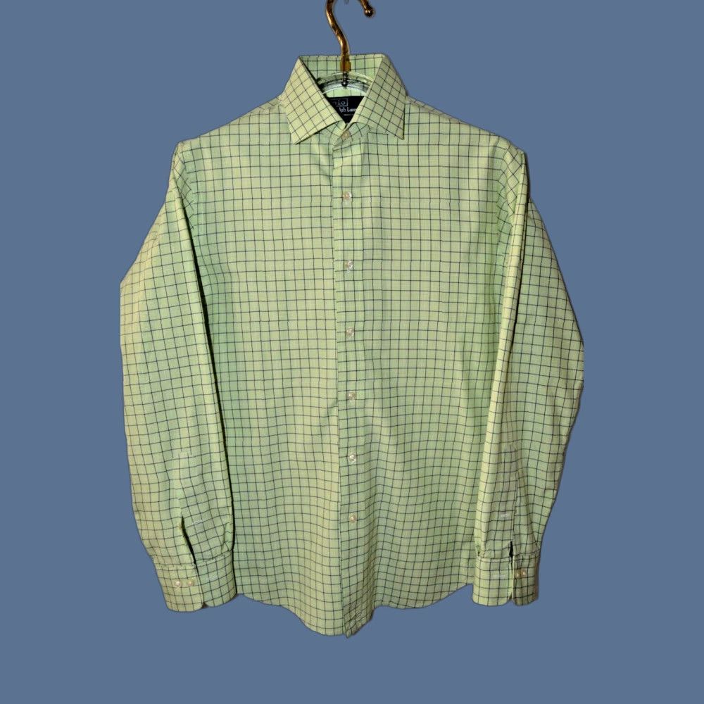 Polo Ralph Lauren VINTAGE Polo Ralph Lauren Regent Custom Fit Green Plaid Button Up Shirt Mens 15.5 34/35 Shirt Size US L / EU 52-54 / 3 - 1 Thumbnail