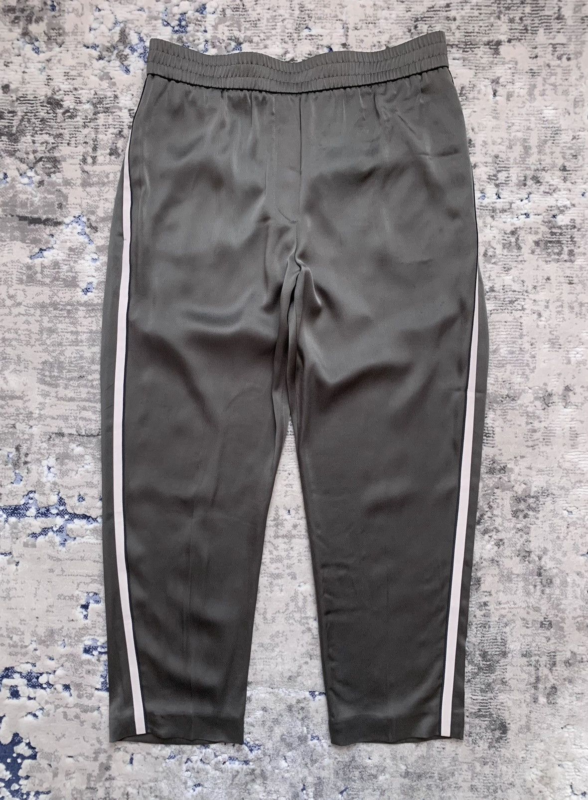 Brunello Cucinelli Brunello Cucinelli Track Stripe Pull-On Silk Pant Size 30" / US 8 / IT 44 - 1 Thumbnail