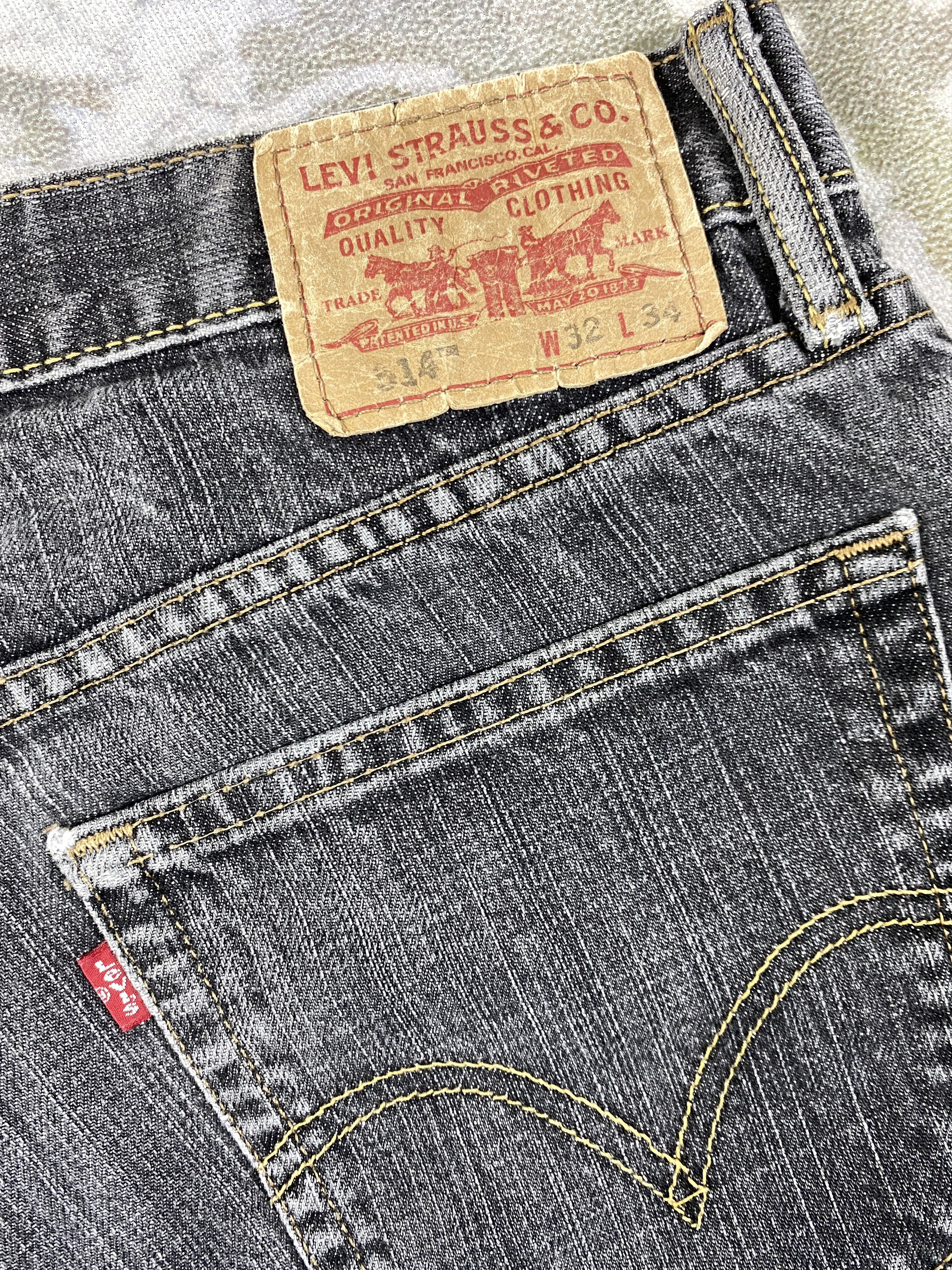 Levi's Black Vintage Levi's 514 Slim Straight Denim 32x34 -JN406 Size US 32 / EU 48 - 11 Thumbnail