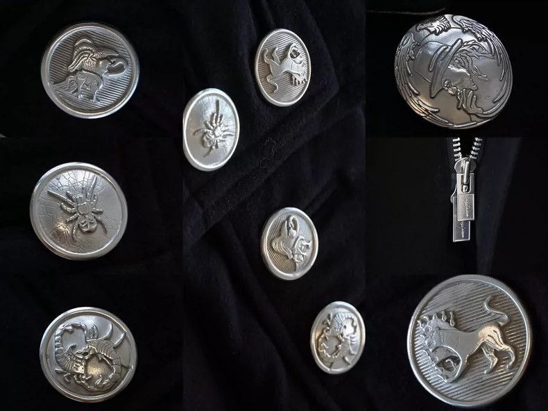 Yohji Yamamoto Yohji Yamamoto 2019AW Large Silver Button Zipper Coat 2505- Size US M / EU 48-50 / 2 - 6 Thumbnail