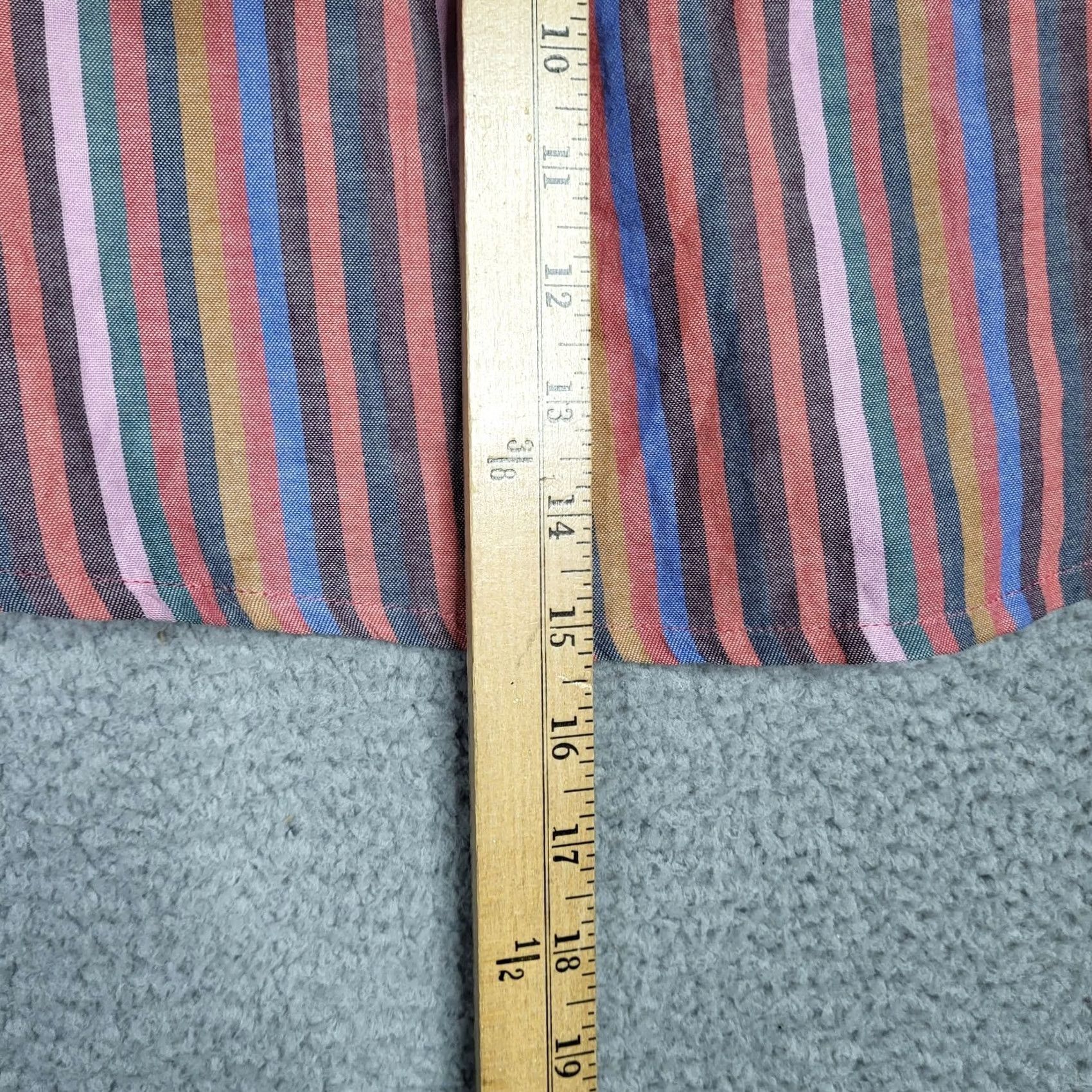 Madewell Madewell Women's Tank V-neck Rianbow Tie front Cami Top Size 6 Multicolor Striped Sleeveless Wide Strap Casual Everyday Basic Shirt Womens Size M / US 6-8 / IT 42-44 - 7 Thumbnail