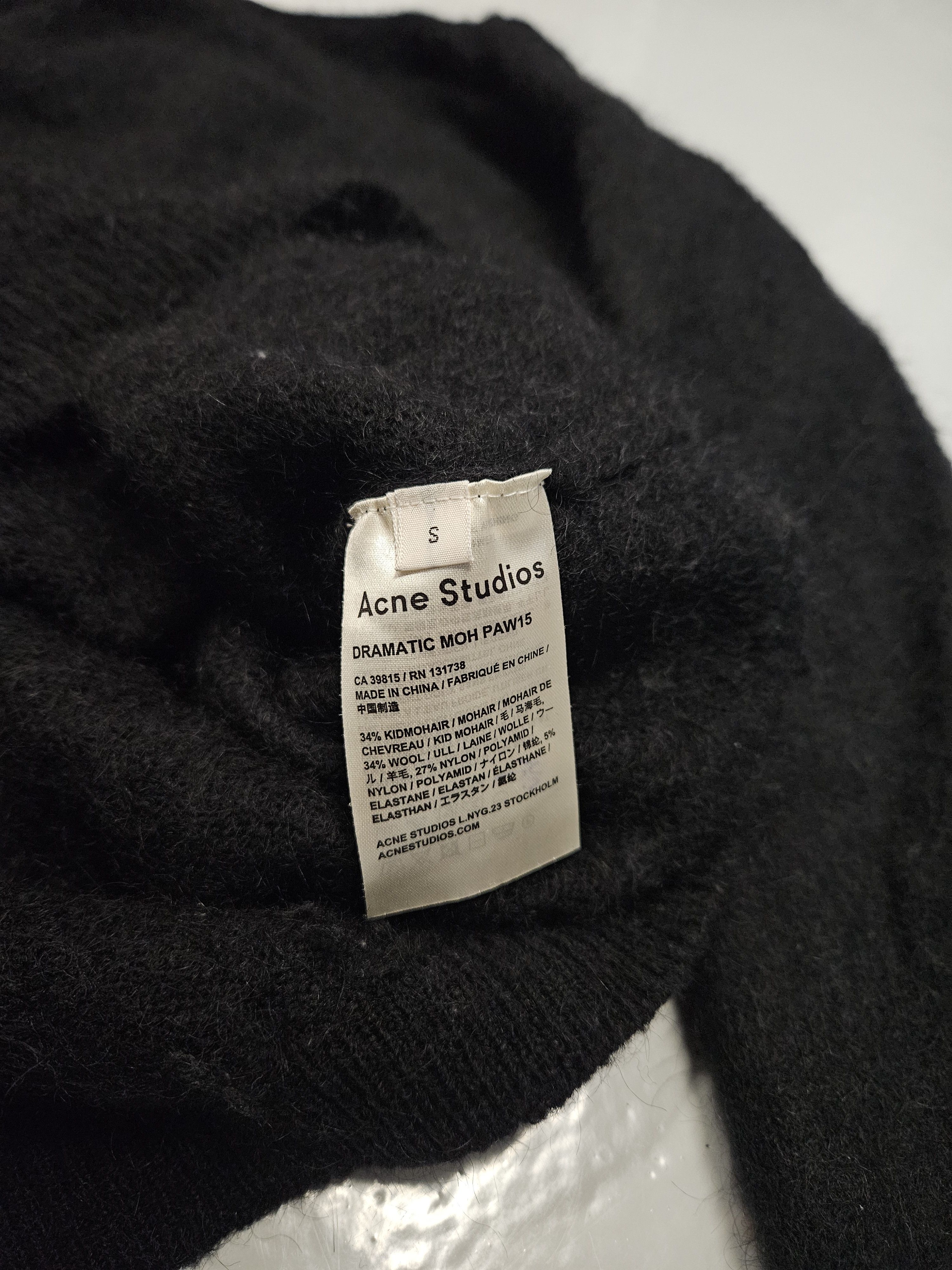 Acne Studios Acne studios dramatic moh paw15 oversized mohair knit Size US S / EU 44-46 / 1 - 11 Thumbnail
