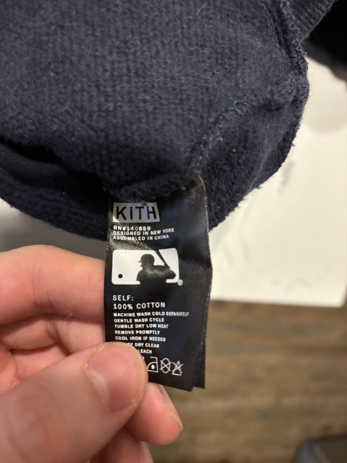 Kith Kith x MLB New York Yankees Monogram Faded Navy Hoodie Size US XL / EU 56 / 4 - 7 Thumbnail