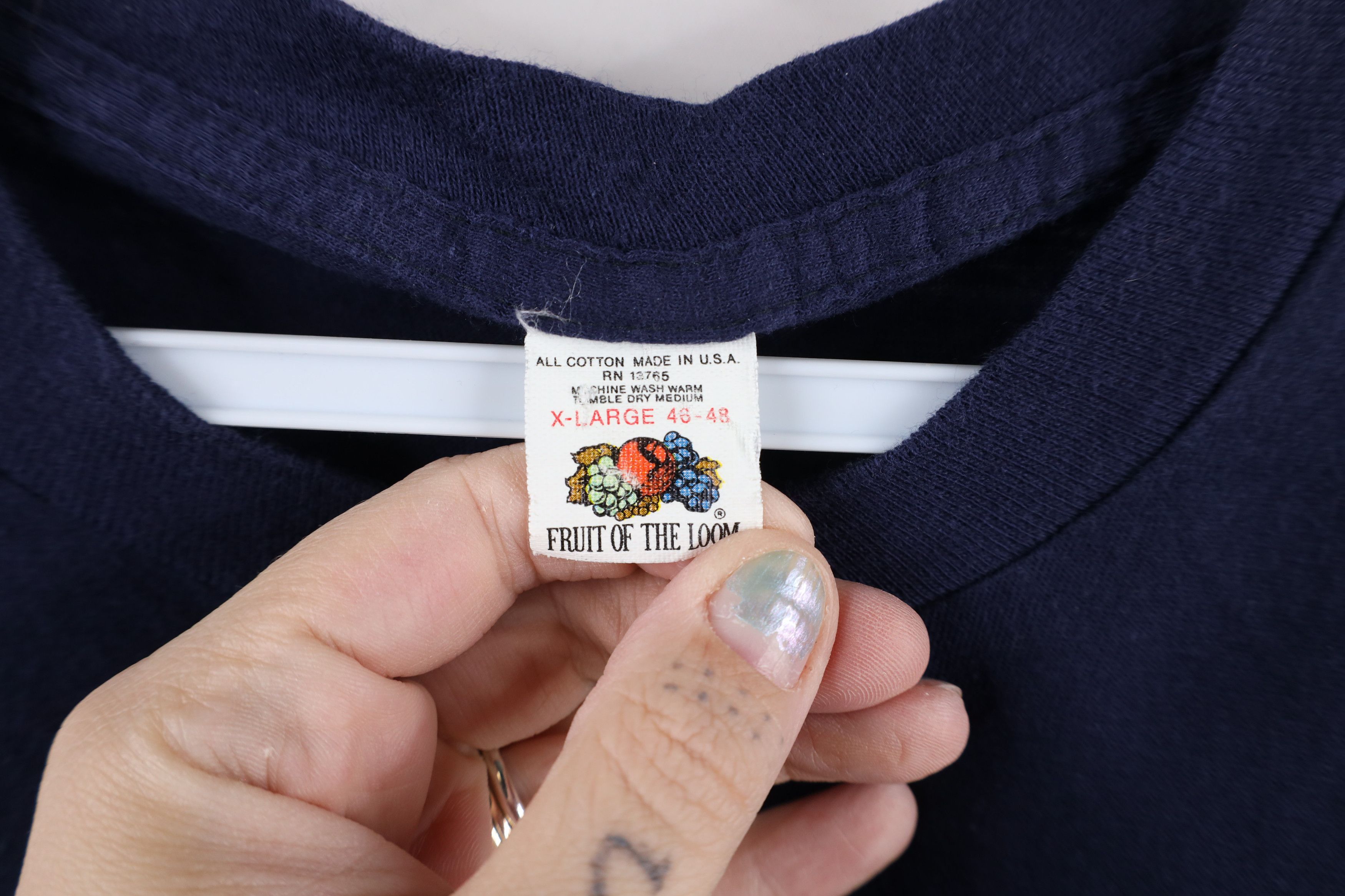 Vintage Vintage 90s Streetwear Short Sleeve Pocket T-Shirt Cotton Size US XL / EU 56 / 4 - 7 Thumbnail