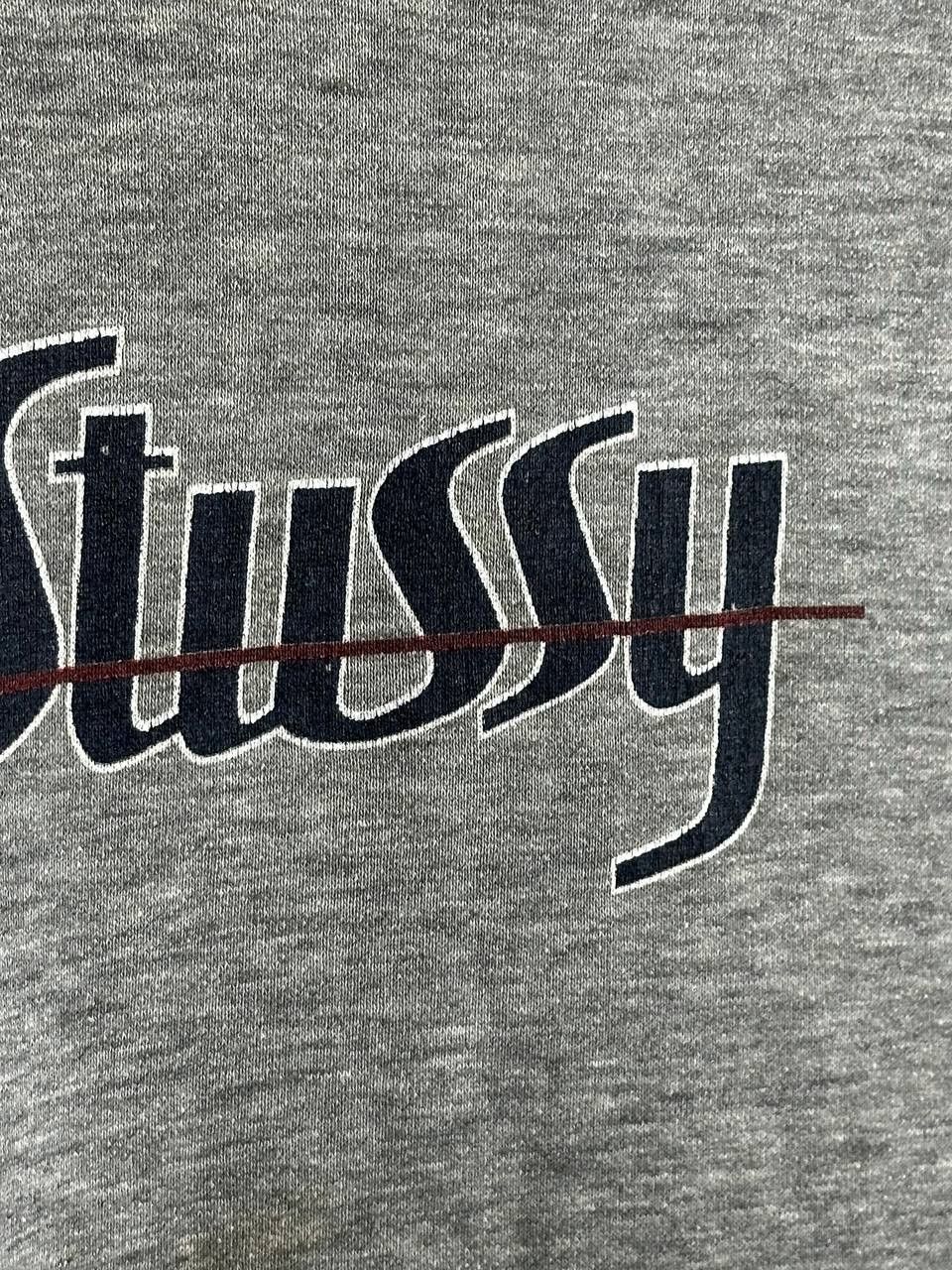 Stussy Stussy Vintage 90s Rare Grey Logo Sweatshirt Size US L / EU 52-54 / 3 - 6 Thumbnail