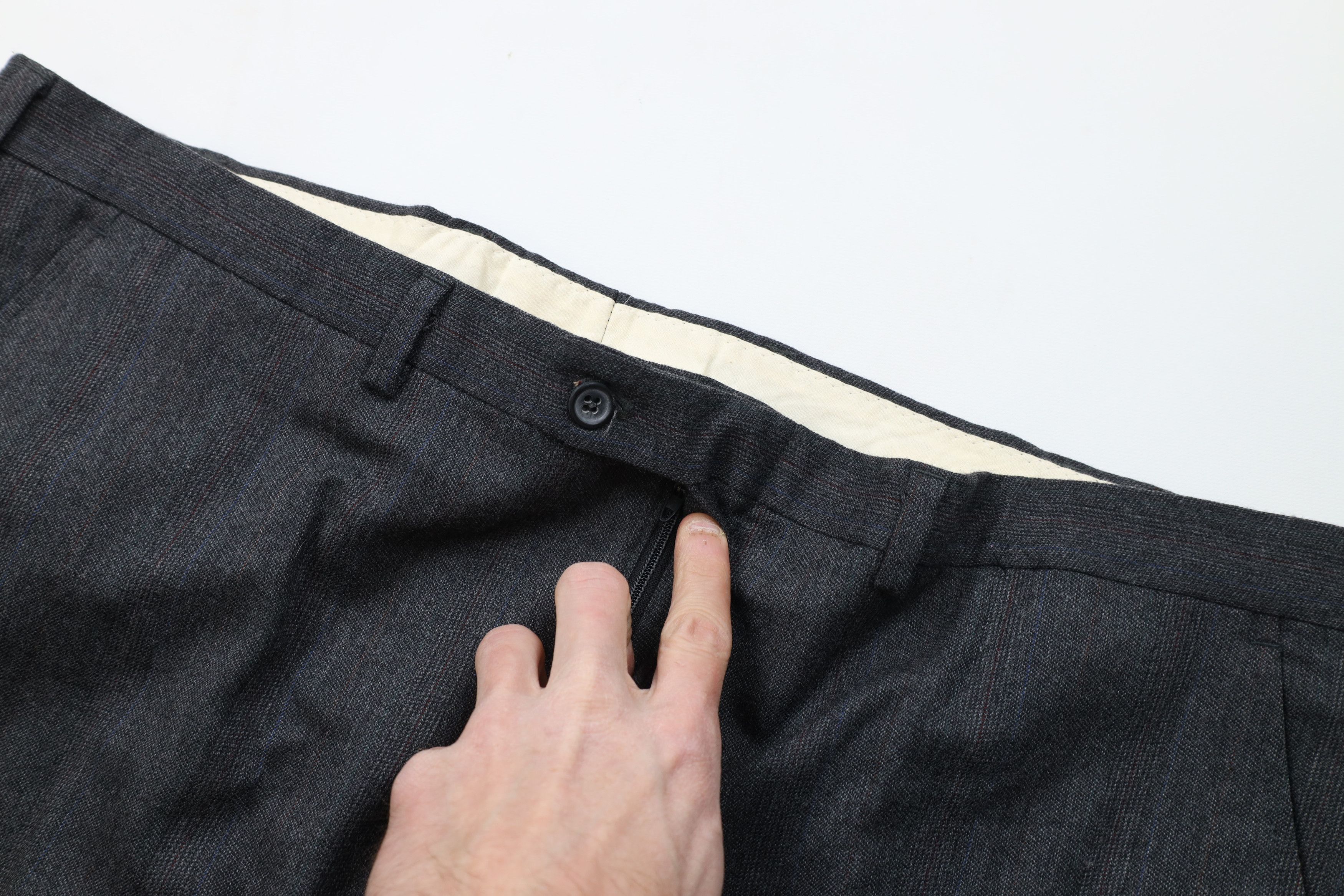 Vintage Vintage 70s Streetwear Striped Wide Leg Chino Pants Gray Size US 40 / EU 56 - 7 Thumbnail