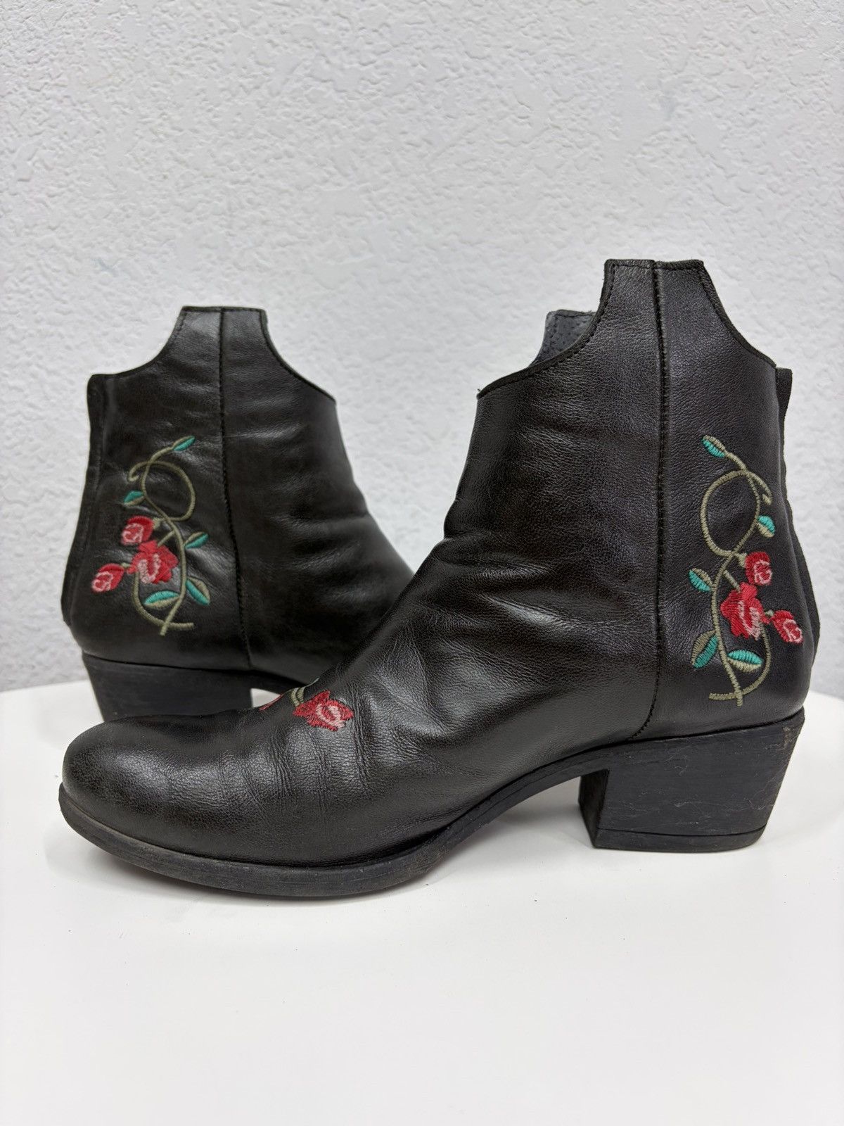 If Six Was Nine Vintage Italian AS 98 Rick Owens Style Leather Biker Boots Size US 8 / EU 41 - 8 Thumbnail
