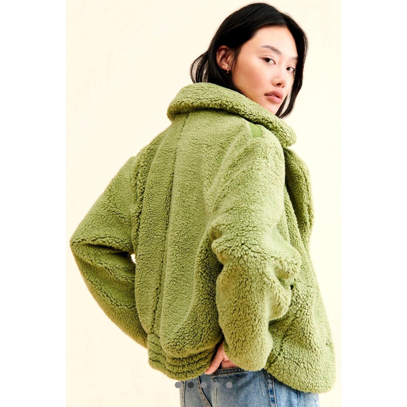 Free People Free People Joplin Cozy Jacket in Greyed Olive size M Size M / US 6-8 / IT 42-44 - 3 Thumbnail