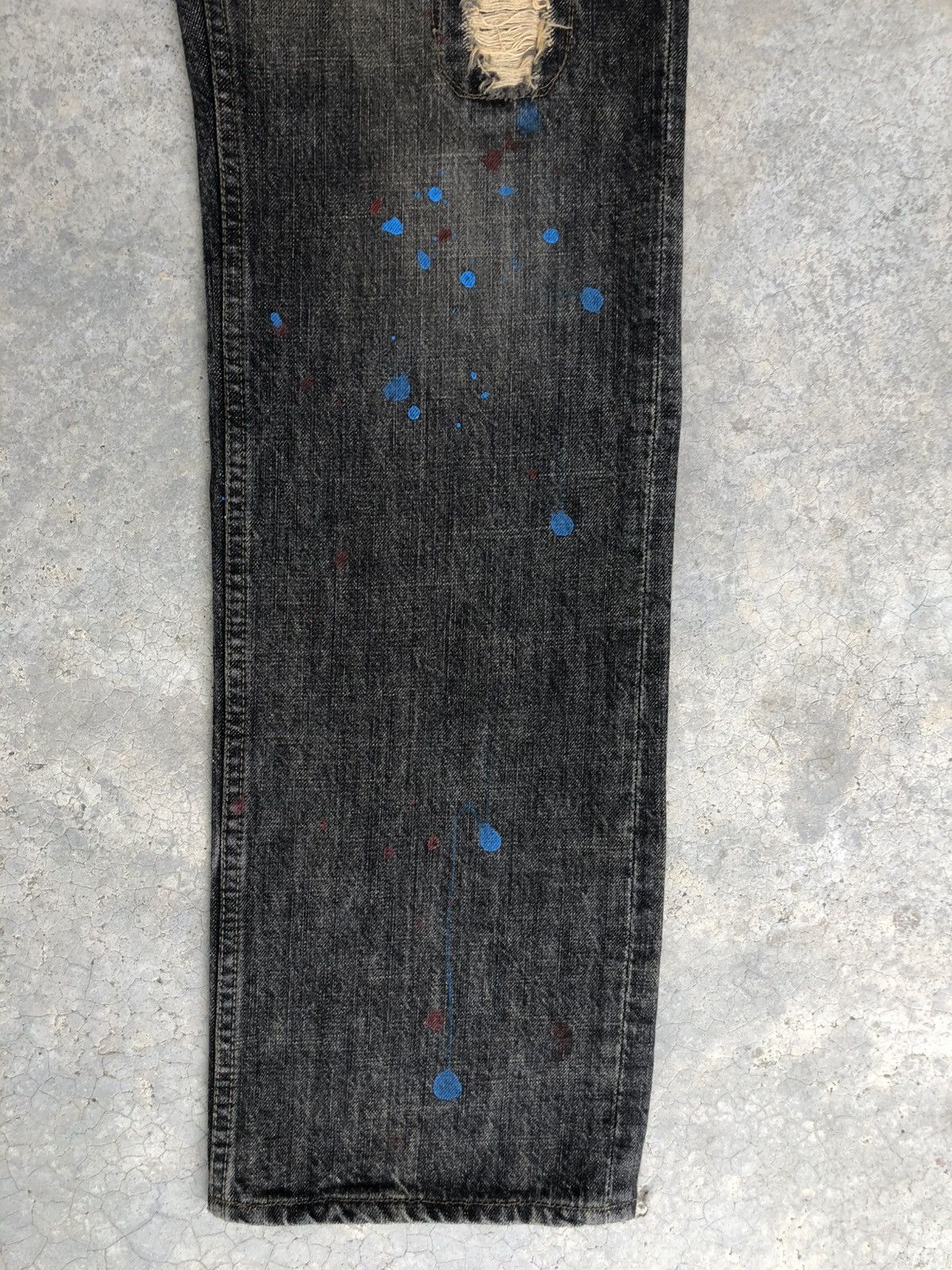 PPFM PPFM Punk Style Distressed Jeans Size US 32 / EU 48 - 7 Thumbnail