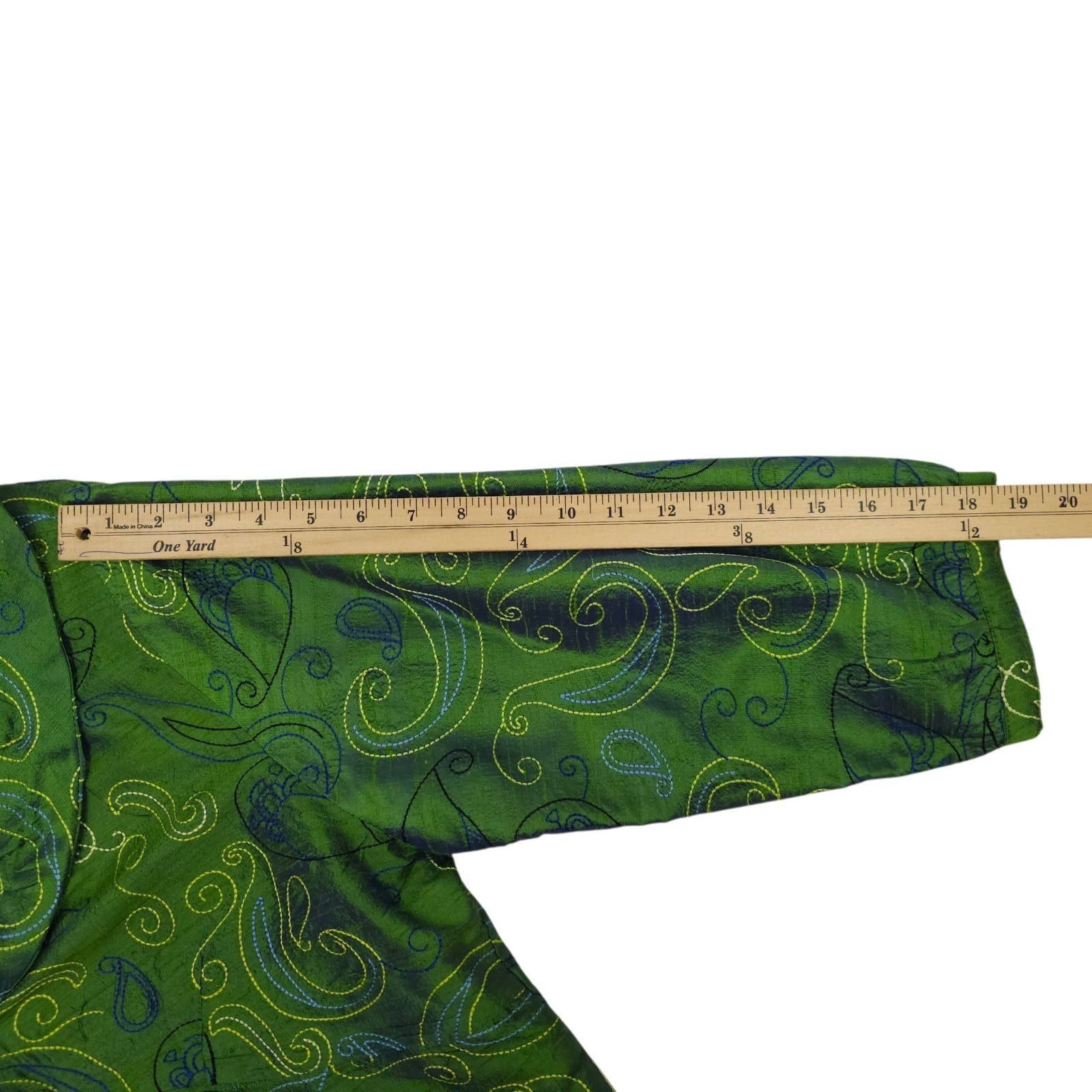 Other Bleu Bayou XL Paisley Silk Jacket Ruffle Lagenlook Fairycore Size XL / US 12-14 / IT 48-50 - 7 Thumbnail