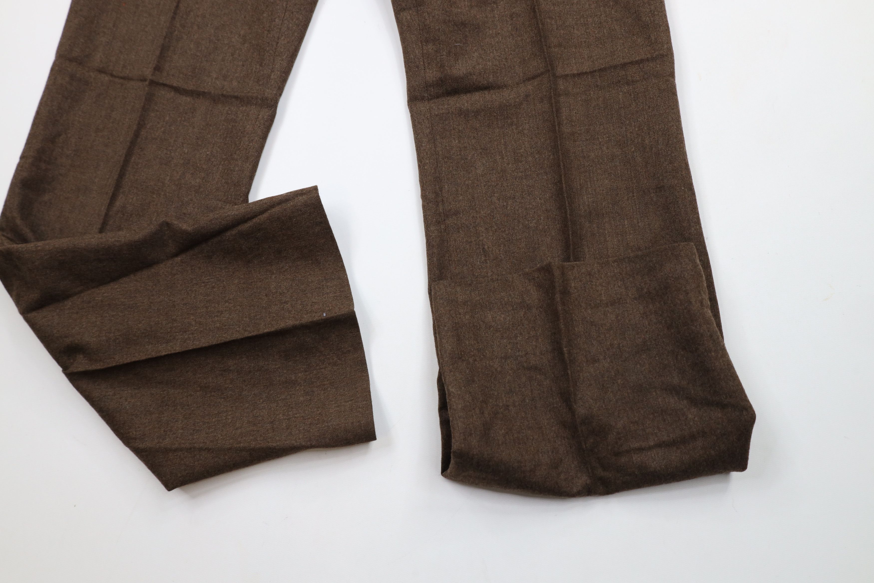 Vintage Vintage 70s Streetwear Blend Flared Chino Pants Brown USA Size US 32 / EU 48 - 5 Thumbnail