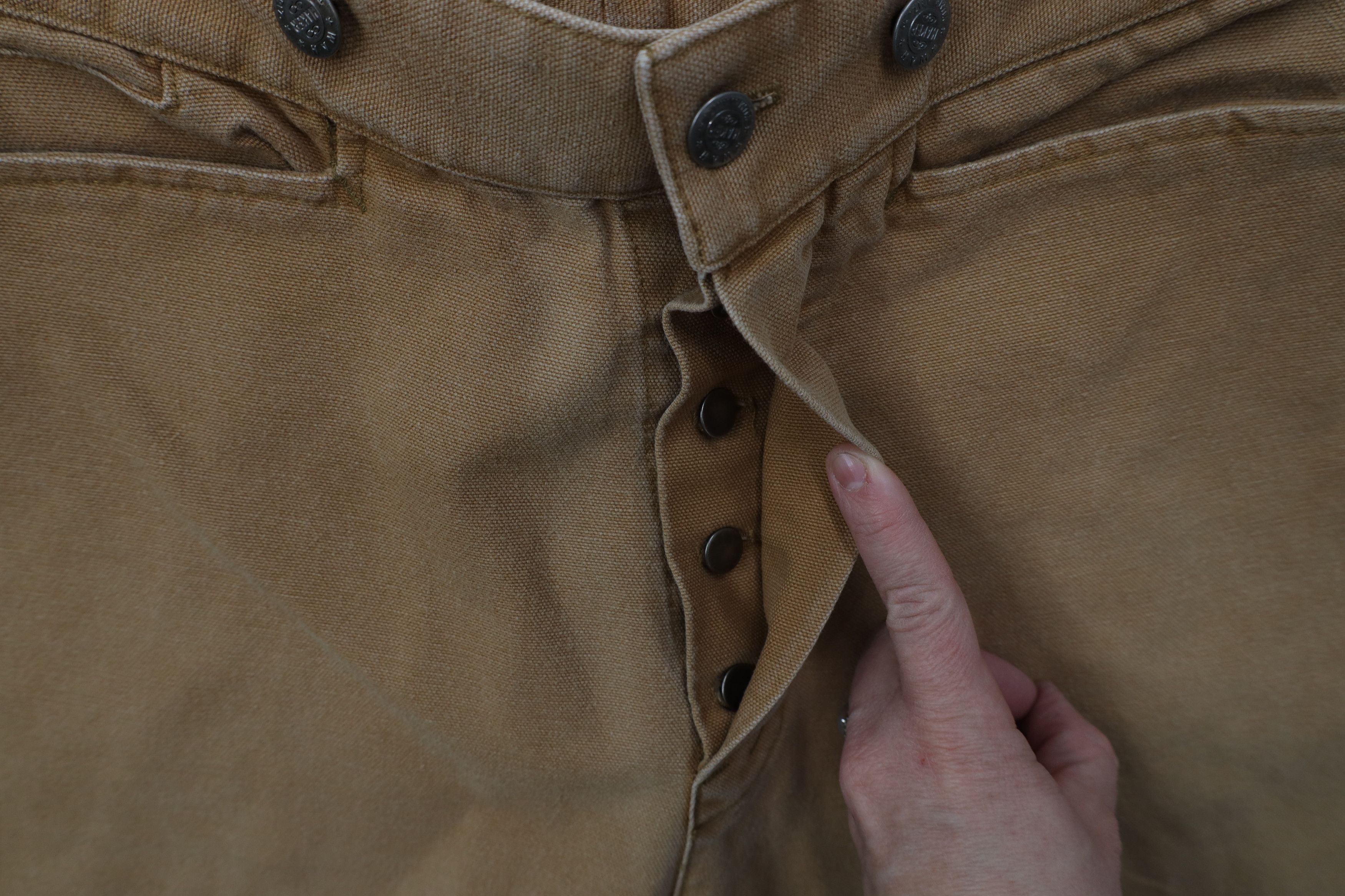 Vintage Vintage 90s Rockabilly Buckle Back Pants Button Fly USA Size 34" / US 12 / IT 48 - 6 Thumbnail