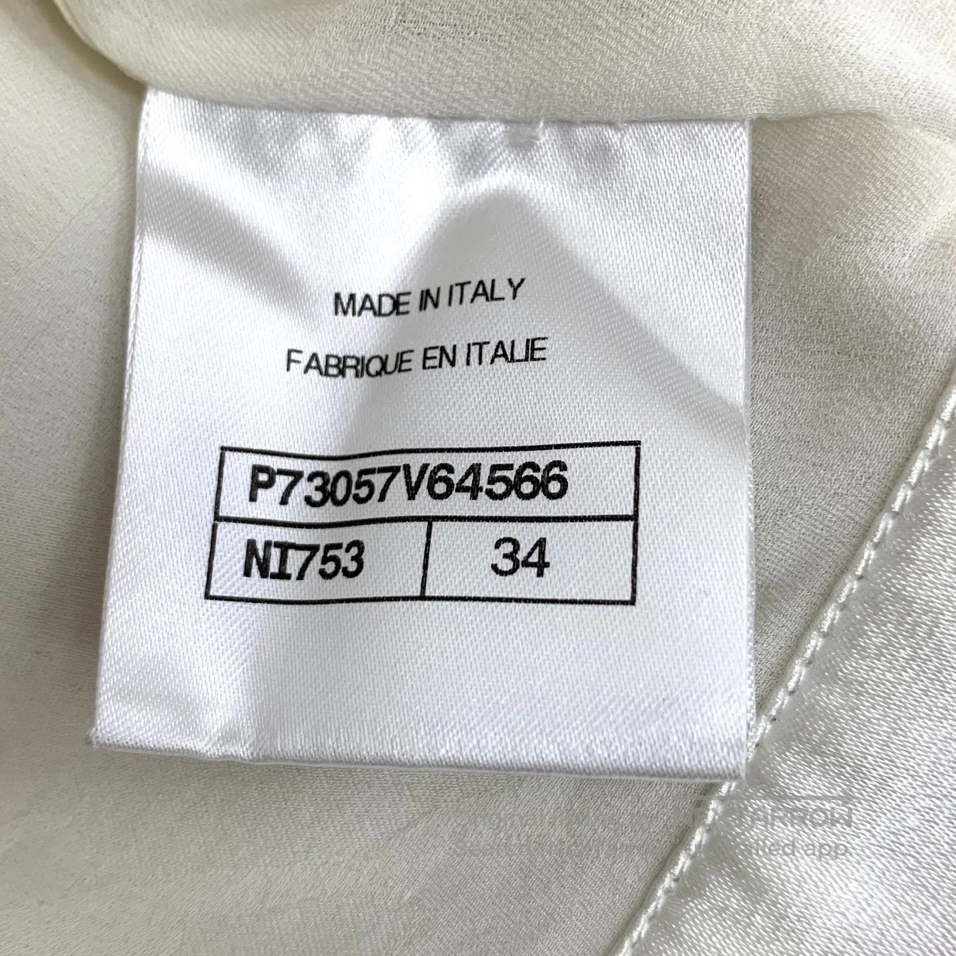Chanel Chanel Beige Logo Jacquard Silk Collar Single-breasted Lon Size XXS / US 00 / IT 34 - 7 Thumbnail