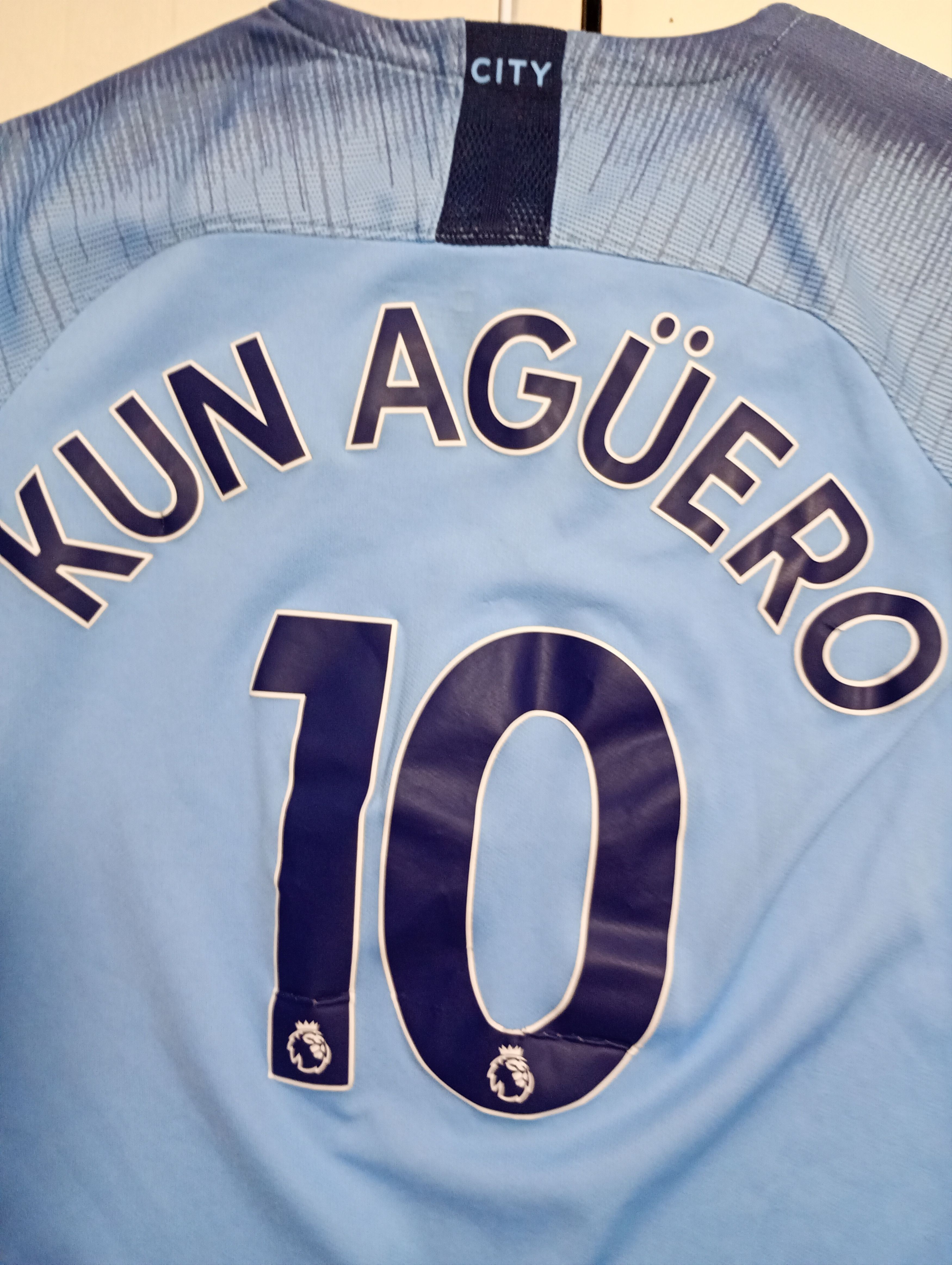 Nike Nike Man City Jersey 10 Kun Aguero 2018-2019 kids size M Size US XXS / EU 40 - 12 Thumbnail