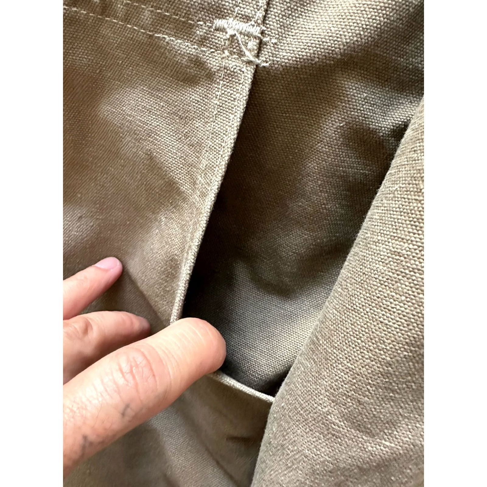 Carhartt VINTAGE Carhartt Union Made Coat CQ5521 Chore Wool Lined USA Men's XXL Beige Long Jacket Button Zip Pockets 90s Outdoor Workwear Size US XXL / EU 58 / 5 - 4 Thumbnail
