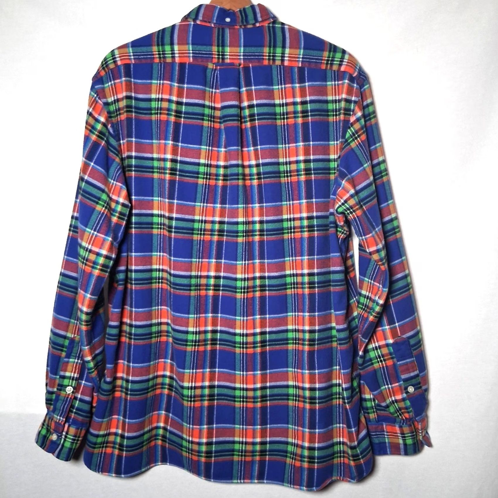 Ralph Lauren Ralph Lauren Classic Plaid Tartan Button Down Men XL Blue Size US XL / EU 56 / 4 - 3 Thumbnail