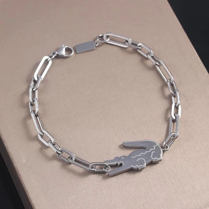 Jewelry Punk crocodile rectangle pendant bracelet Size ONE SIZE - 3 Thumbnail