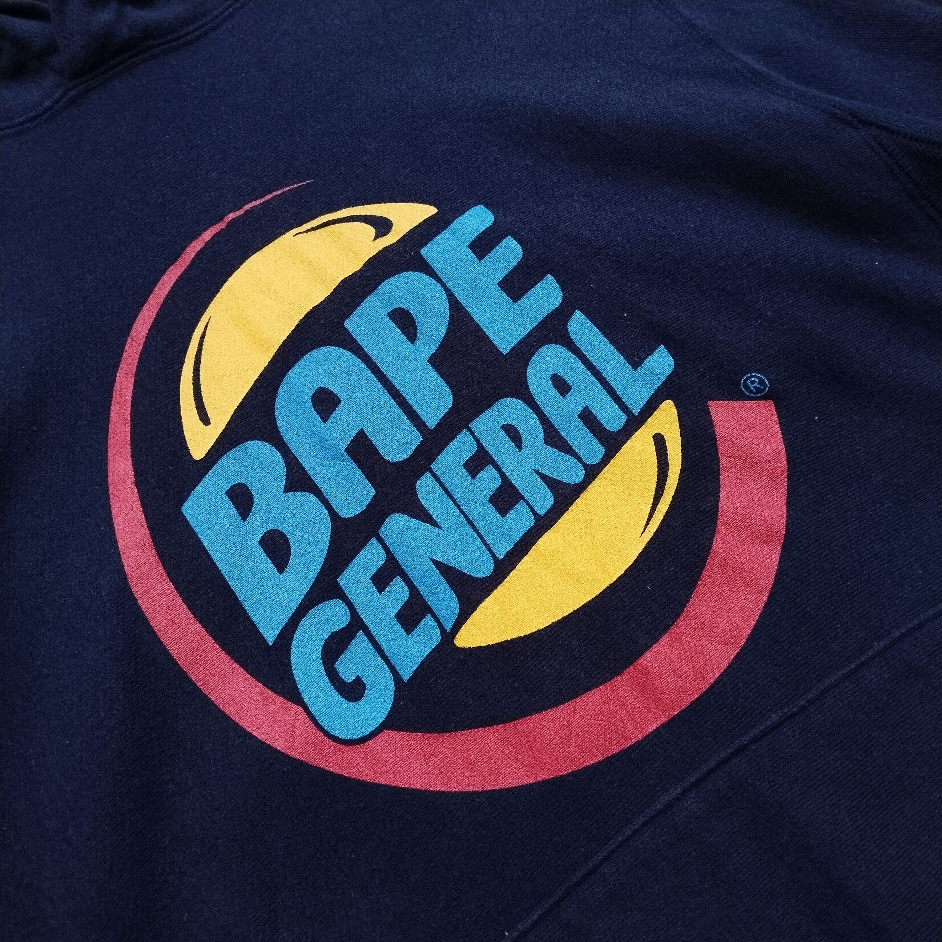 Bape 2004 Vintage Bape General Hamburger Logo Pullover Hoodie Size US S / EU 44-46 / 1 - 2 Thumbnail