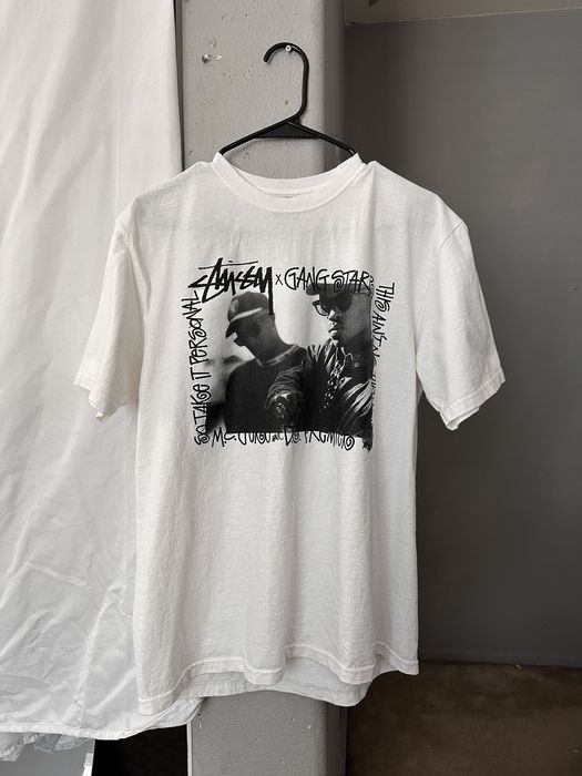 Vintage Stussy Gang Starr Take It Personal tee 'White' | Grailed