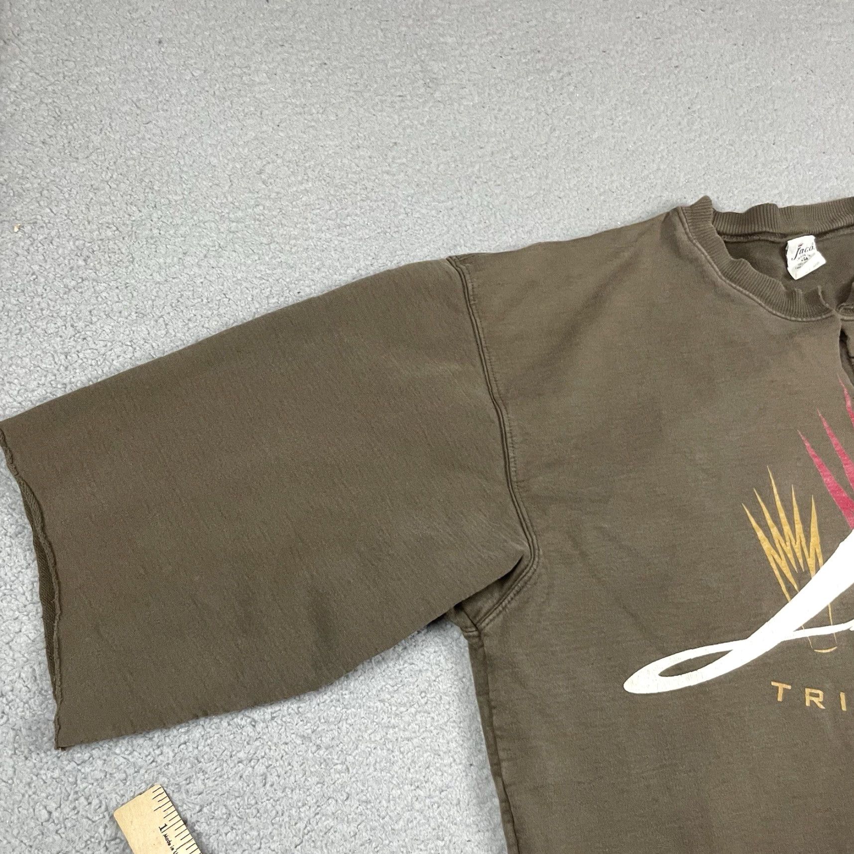 JNCO VINTAGE JNCO Sweatshirt Mens XL Brown Cut Off Short Sleeve Altered Triple Crown Size US XL / EU 56 / 4 - 5 Thumbnail