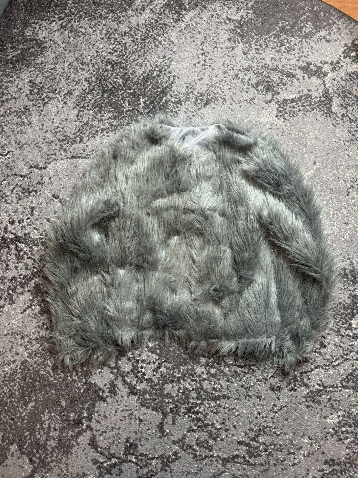 Pre-owned Avant Garde X If Six Was Nine Atmosphere Opium Fuzzy Fur Owens Style Vest Sweatshirts In Grey