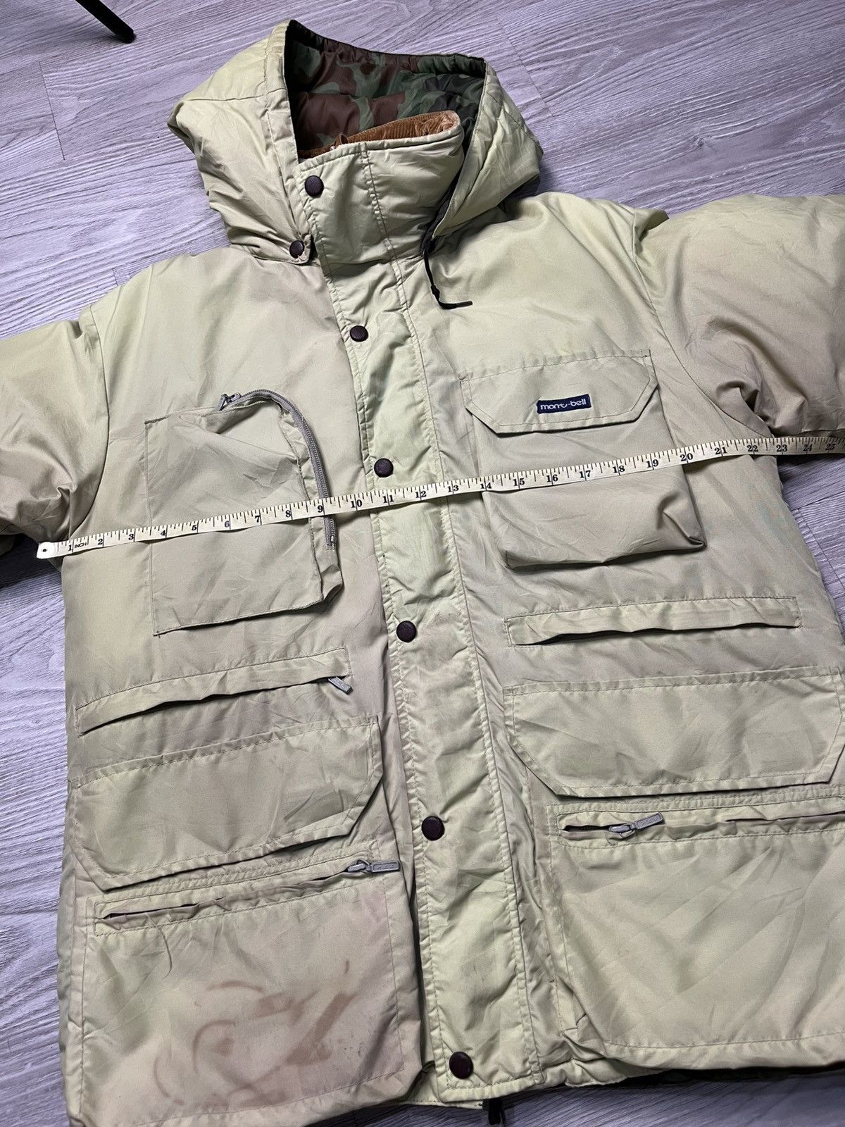 Montbell 1990s Montbell Reversible Camo Down Jacket Size US L / EU 52-54 / 3 - 16 Thumbnail