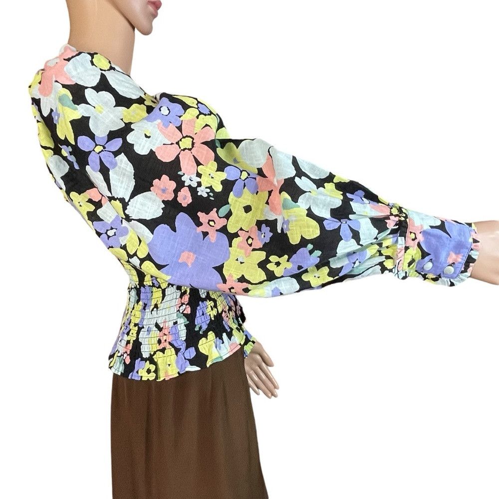 Free People NWT New $98 Free People Ariana Printed Crop Top Size XS Size XS / US 0-2 / IT 36-38 - 4 Thumbnail