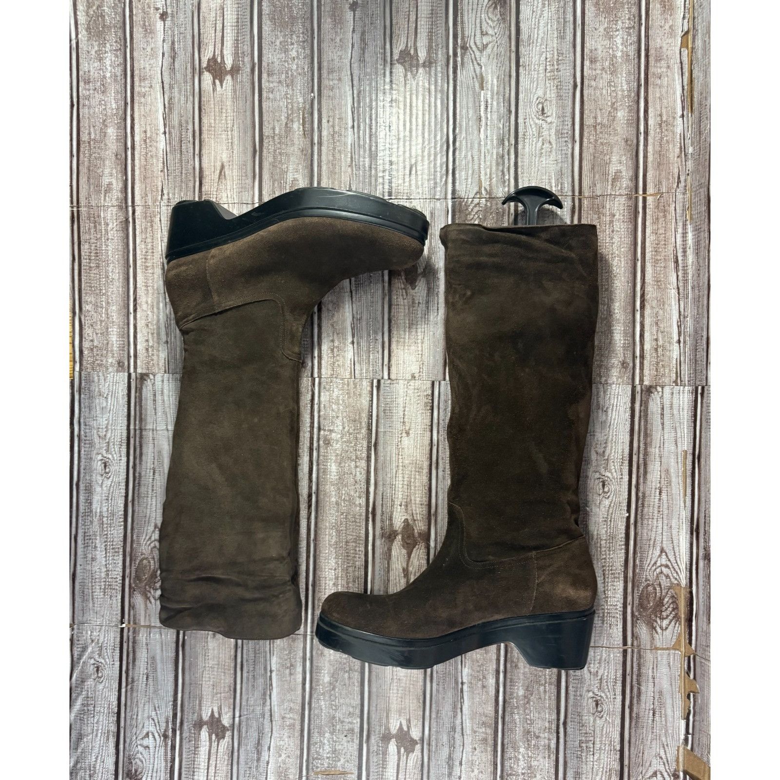 Robert Clergerie Robert Clergerie Suede Knee High Boots Size 9.5 B color brow Size US 9.5 / IT 39.5 - 4 Thumbnail