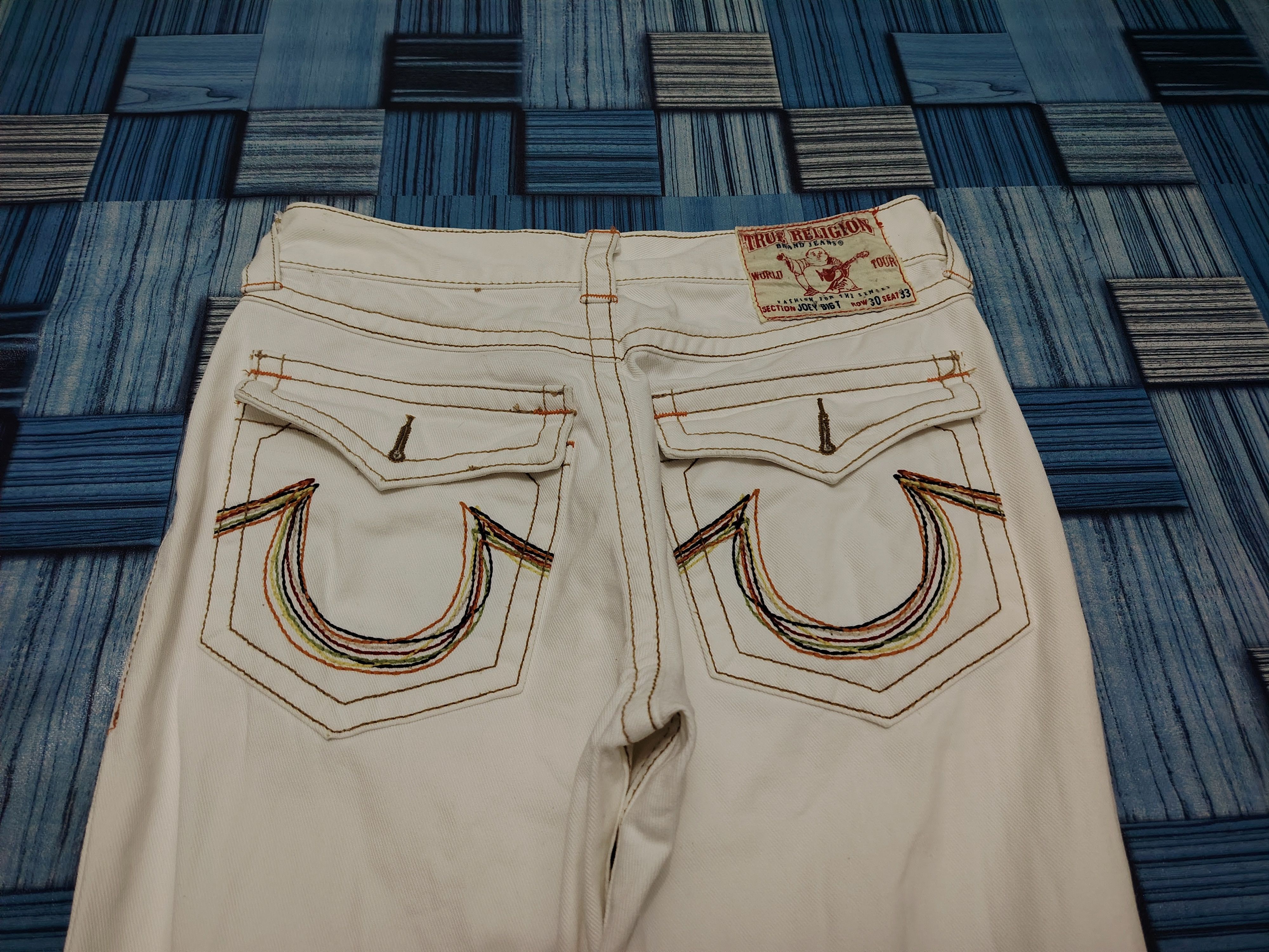 True Religion × Vintage 💥Insane💥 Damage True Religion Jeans Size US 29 - 15 Thumbnail