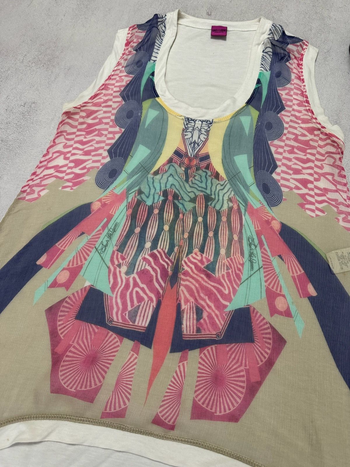 Designer × Japanese Brand Vintage Save The Queen Dress T Shirt Blouse Luxury Y2K Size M / US 6-8 / IT 42-44 - 3 Thumbnail