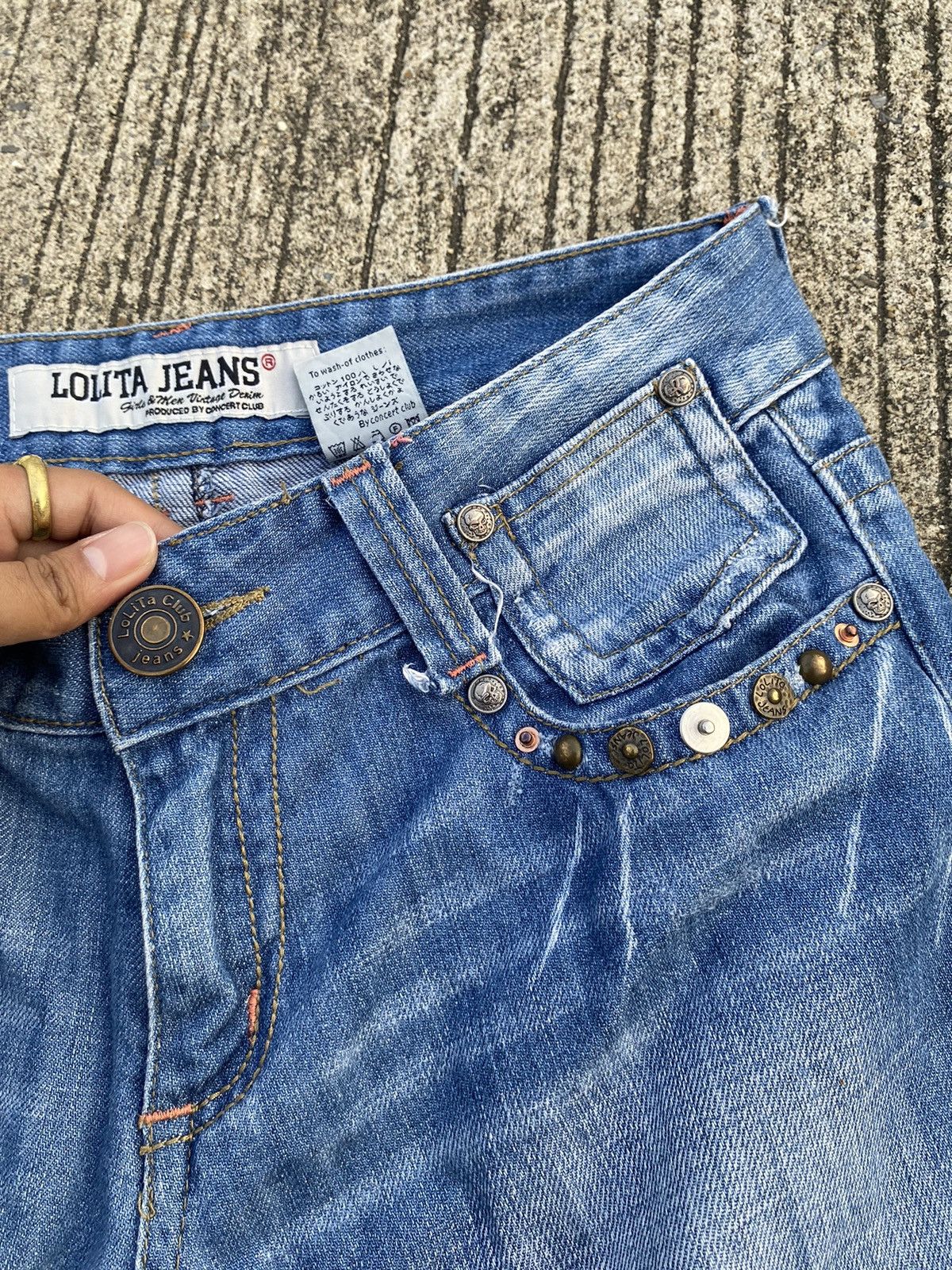 Japanese Brand Rare LOLITA JEANS Flared Bootcut Size US 30 / EU 46 - 7 Thumbnail