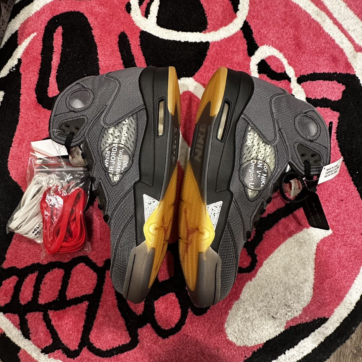 Jordan Brand Air Jordan 5 Retro Off White Muslin 2020 Size US 10 / EU 43 - 3 Thumbnail