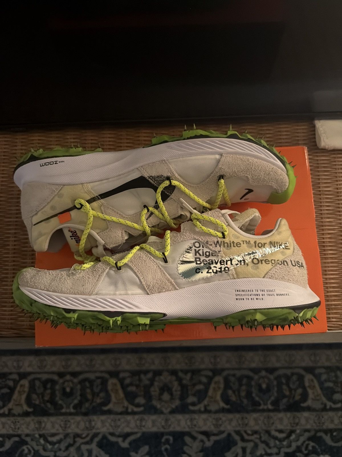 Nike × Off-White Nike Zoom Terra Kiger 5 Size US 12.5 / EU 45-46 - 5 Thumbnail
