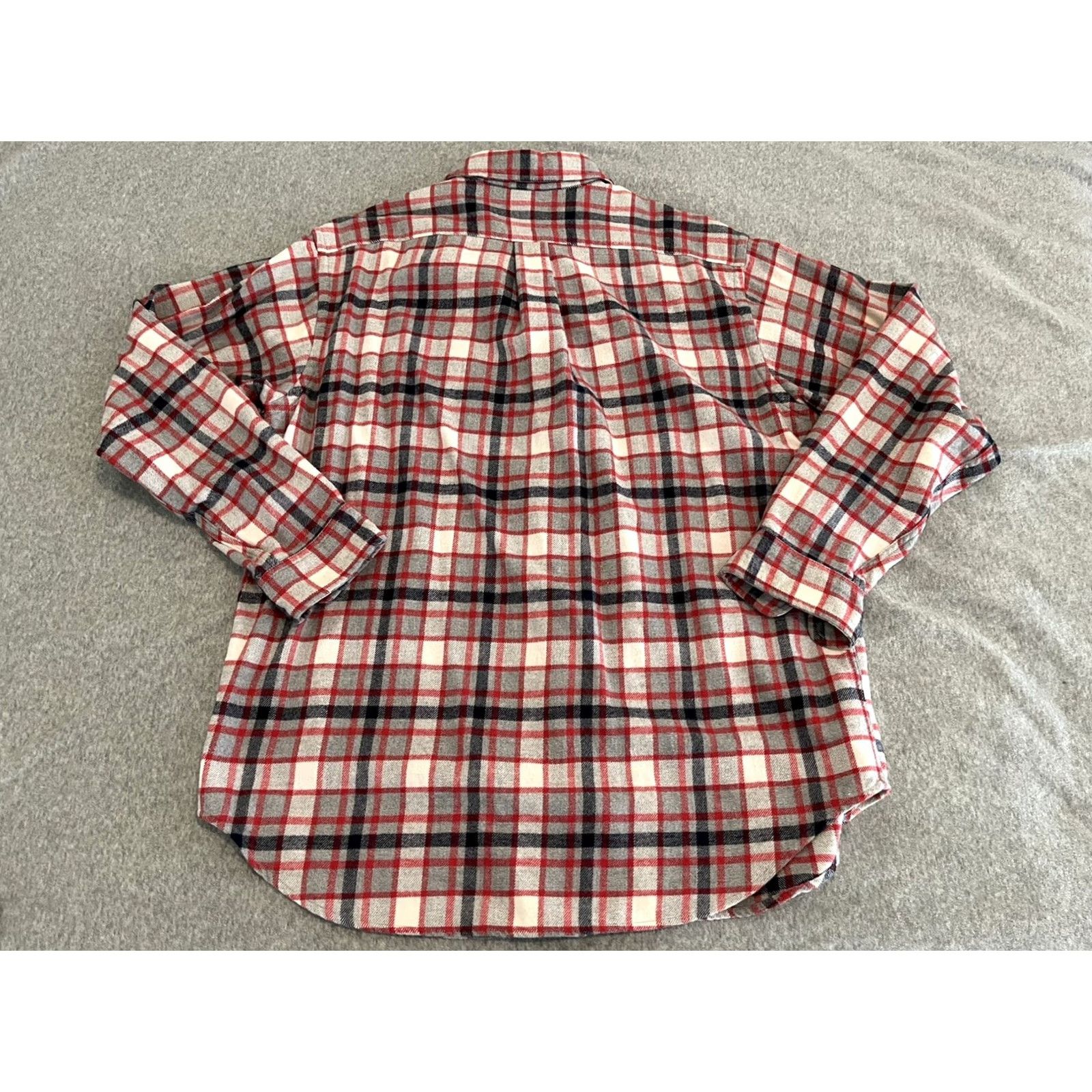 Ralph Lauren Ralph Lauren Jeans Co Plaid Button-Up Shirt Mens Large Red Gray Multicolor Cotton Long Sleeve Collared USA Flag Pattern Shirt Mens L Size US L / EU 52-54 / 3 - 4 Thumbnail