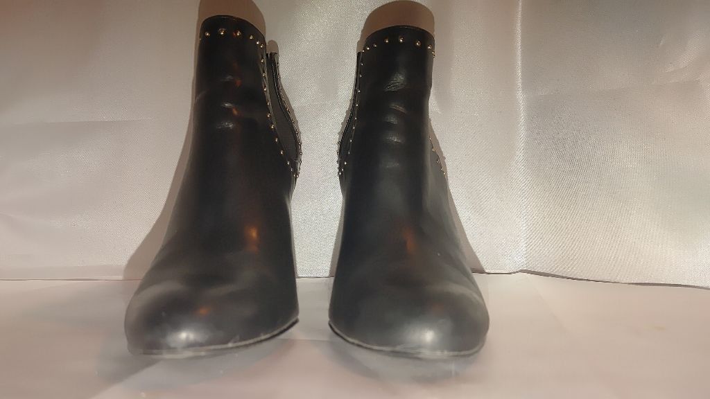 JOSEF SEIBAL Lauren Ralph Lauren Vivanne Leather Ankle Booties Size 6.5B Size US 6.5 / IT 36.5 - 4 Thumbnail