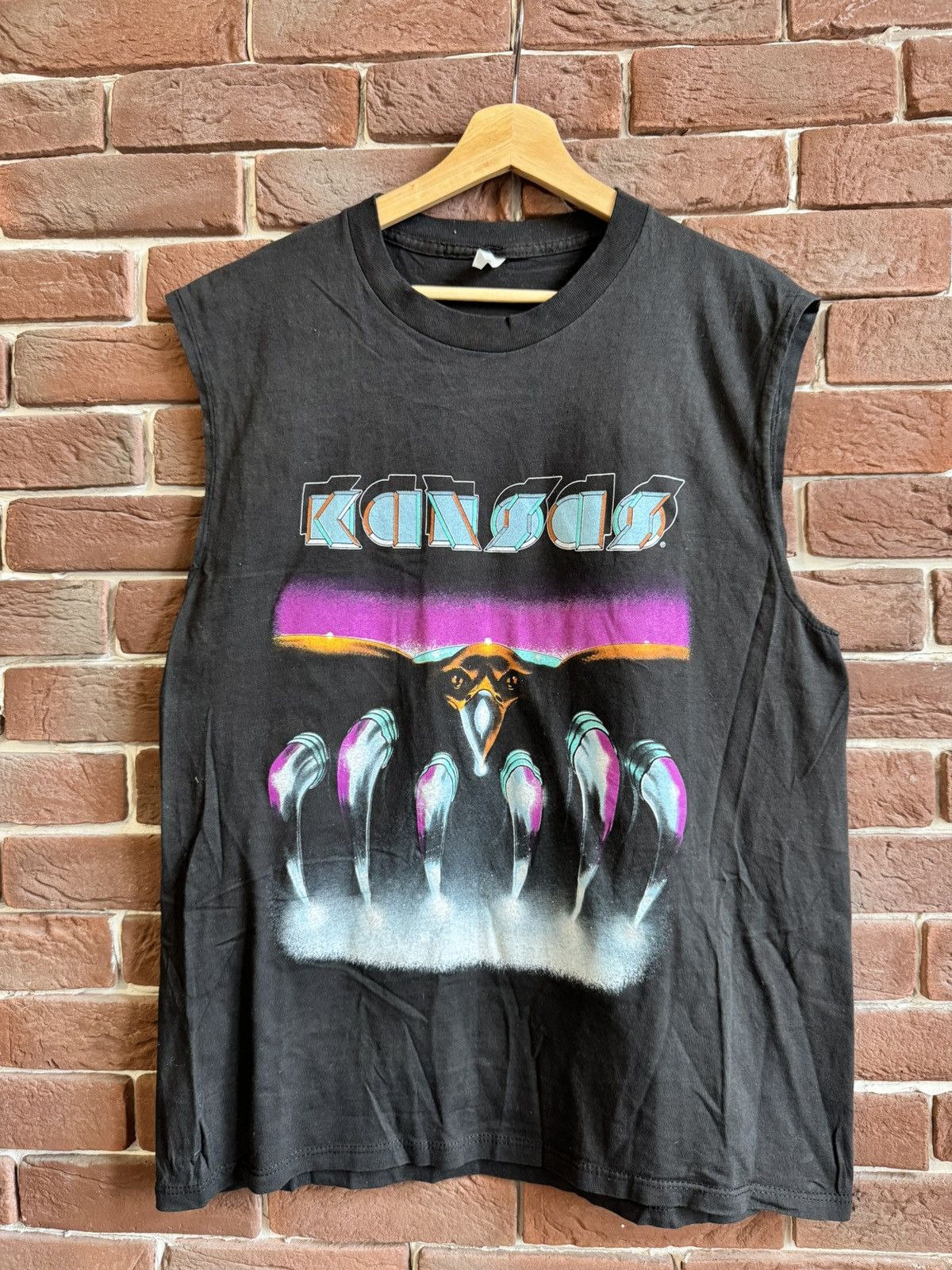 Band Tees Vintage 1990 KANSAS European Tour Rock Band Tee 90s Hrail Size US XL / EU 56 / 4 - 1 Thumbnail