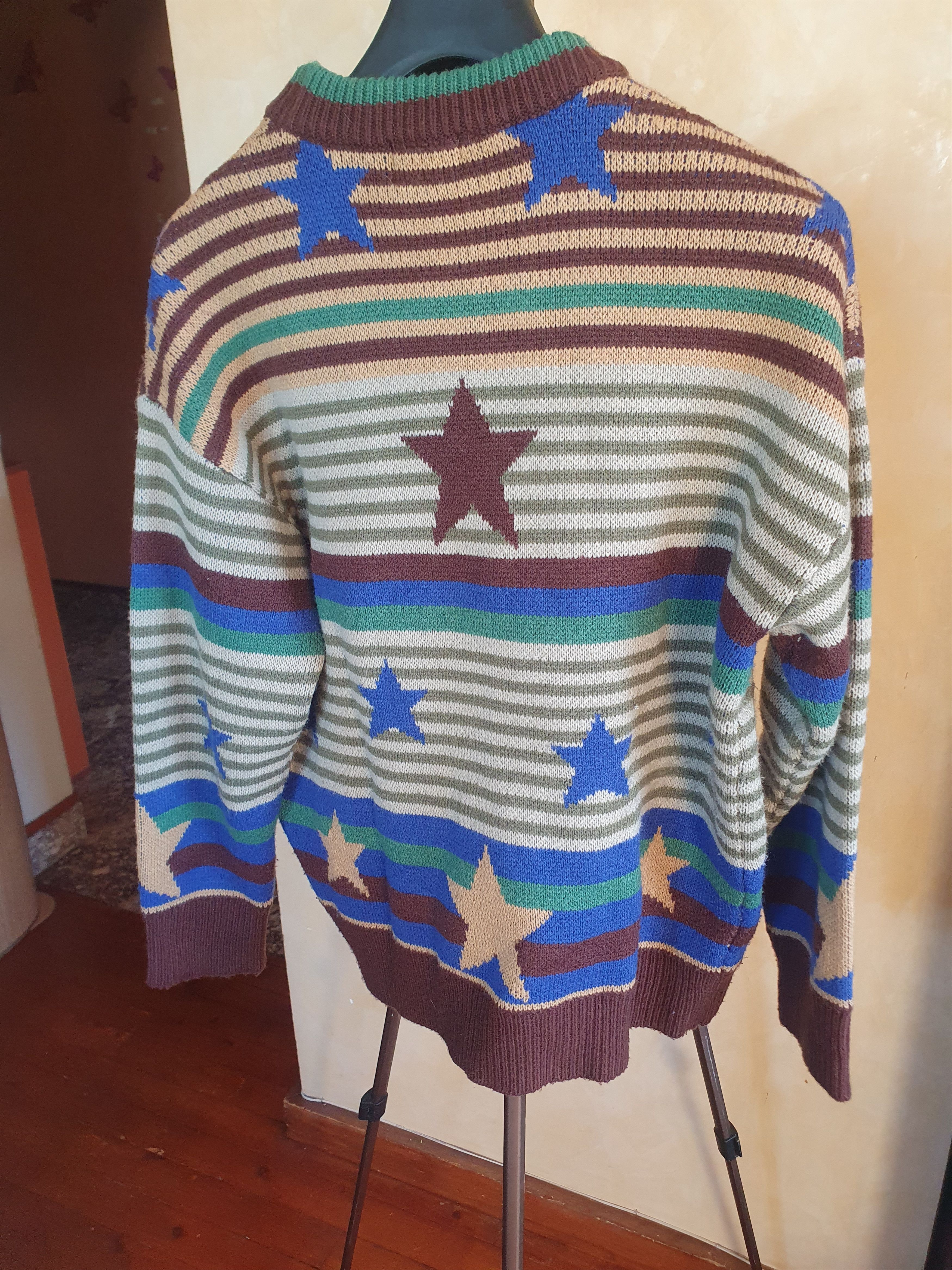 Other YWFG Sweater Stars Indie Fall Knitt Unisex sz M Size US M / EU 48-50 / 2 - 8 Thumbnail