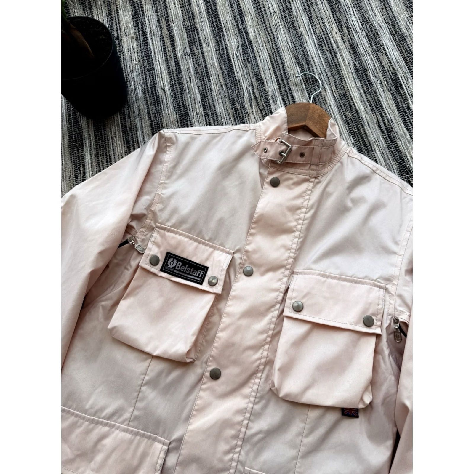 Belstaff VINTAGE Belstaff Jazz Rallymaster 350 Pro Womens Jacket 42 Ivory Nylon Motorcycle Beig Size M / US 6-8 / IT 42-44 - 4 Thumbnail