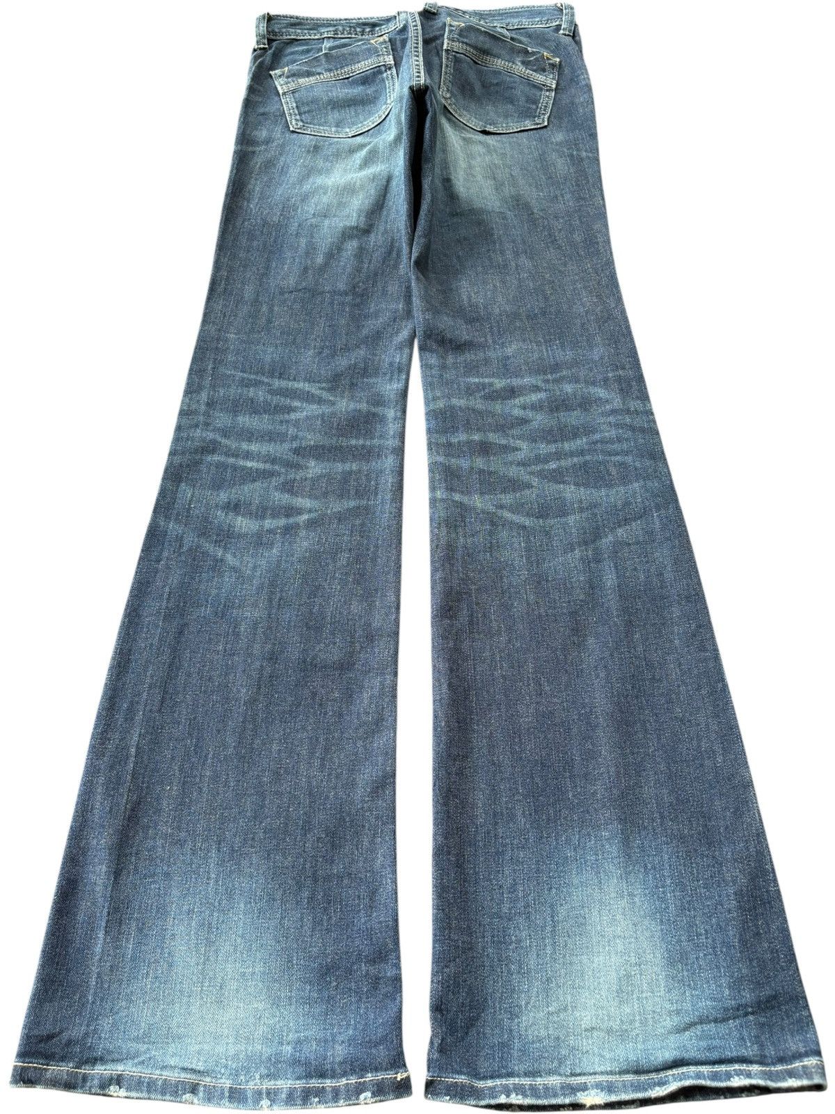 Hysteric Glamour Vintage Japanese Brand Rusty Distressed Low Rise Flare Jeans Size 31" - 2 Thumbnail