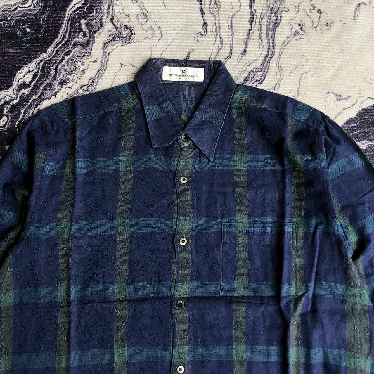 Pierre Balmain Vintage Pierre Balmain Paris Plaid Shirt Size US M / EU 48-50 / 2 - 3 Thumbnail