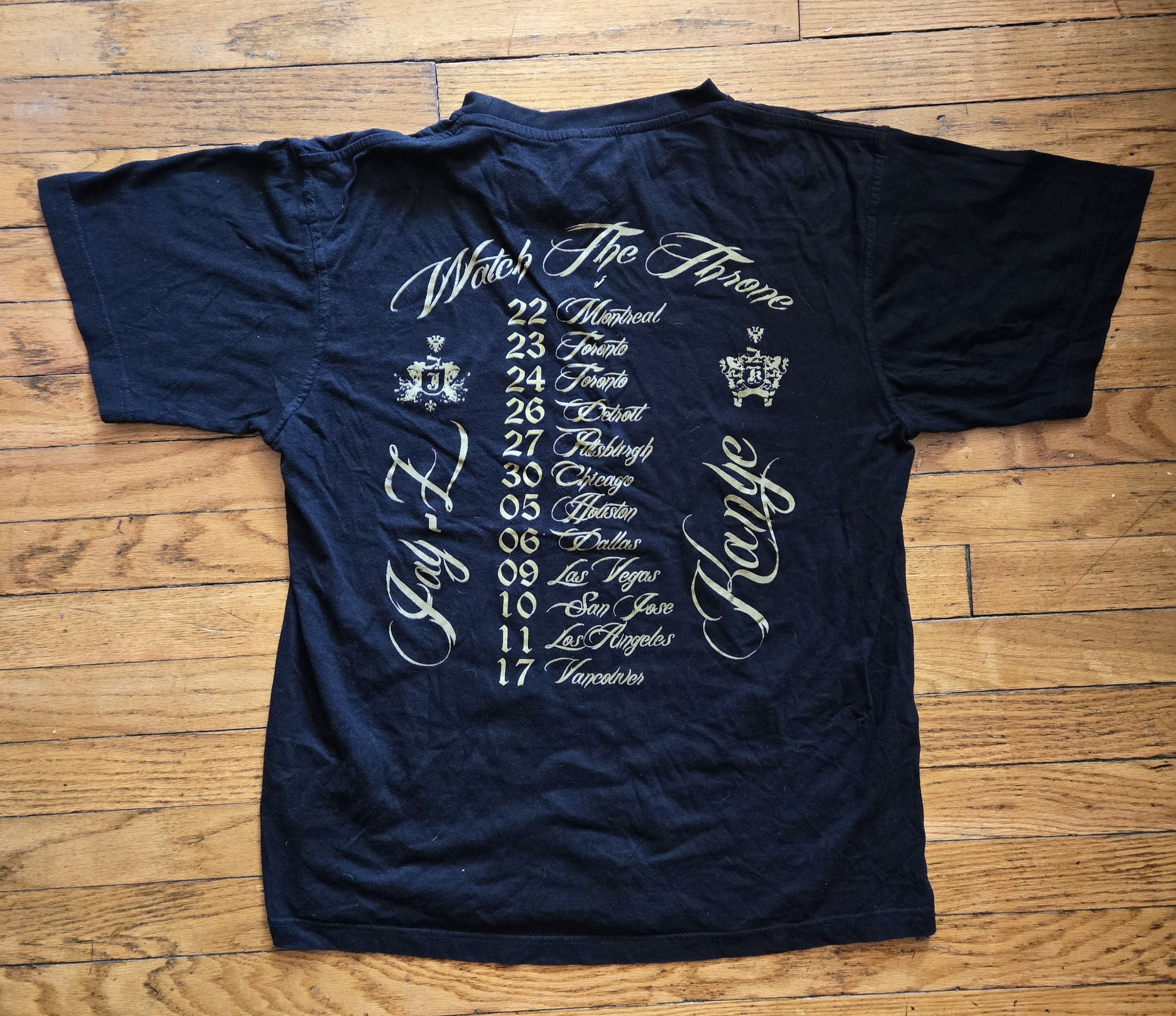 Vintage 2011 Watch the Throne Tour Yeezy Jay-Z Tour M Shirt Size US M / EU 48-50 / 2 - 4 Thumbnail